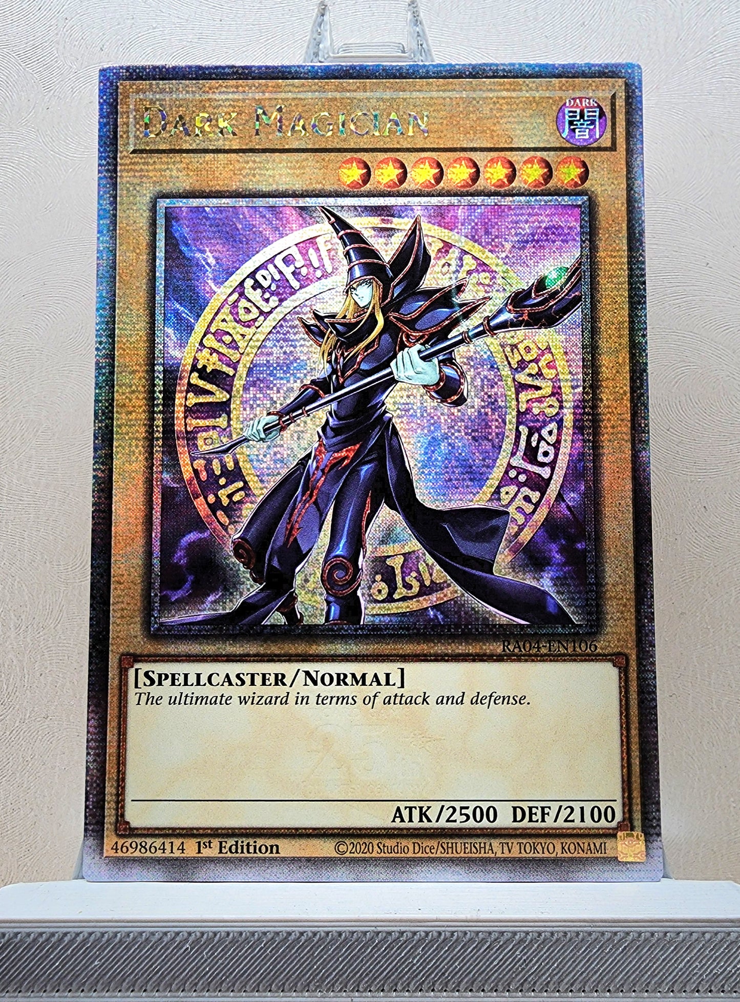 Yugioh! 1x Dark Magician 8th Art (RA04 - Quarter Century Secret Rare) 1st Edition
