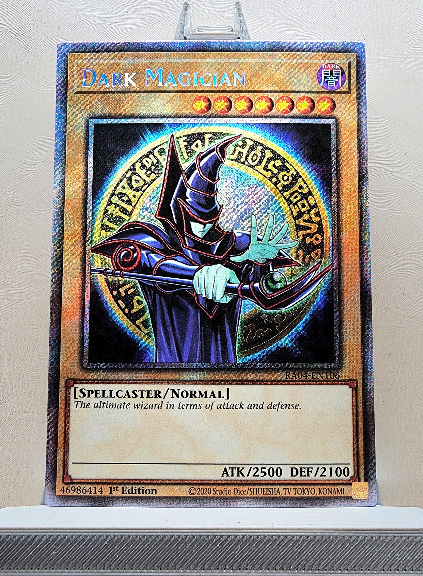 Yugioh! 1x Dark Magician 9th Art (RA04 - Platinum Secret Rare) 1st Edition