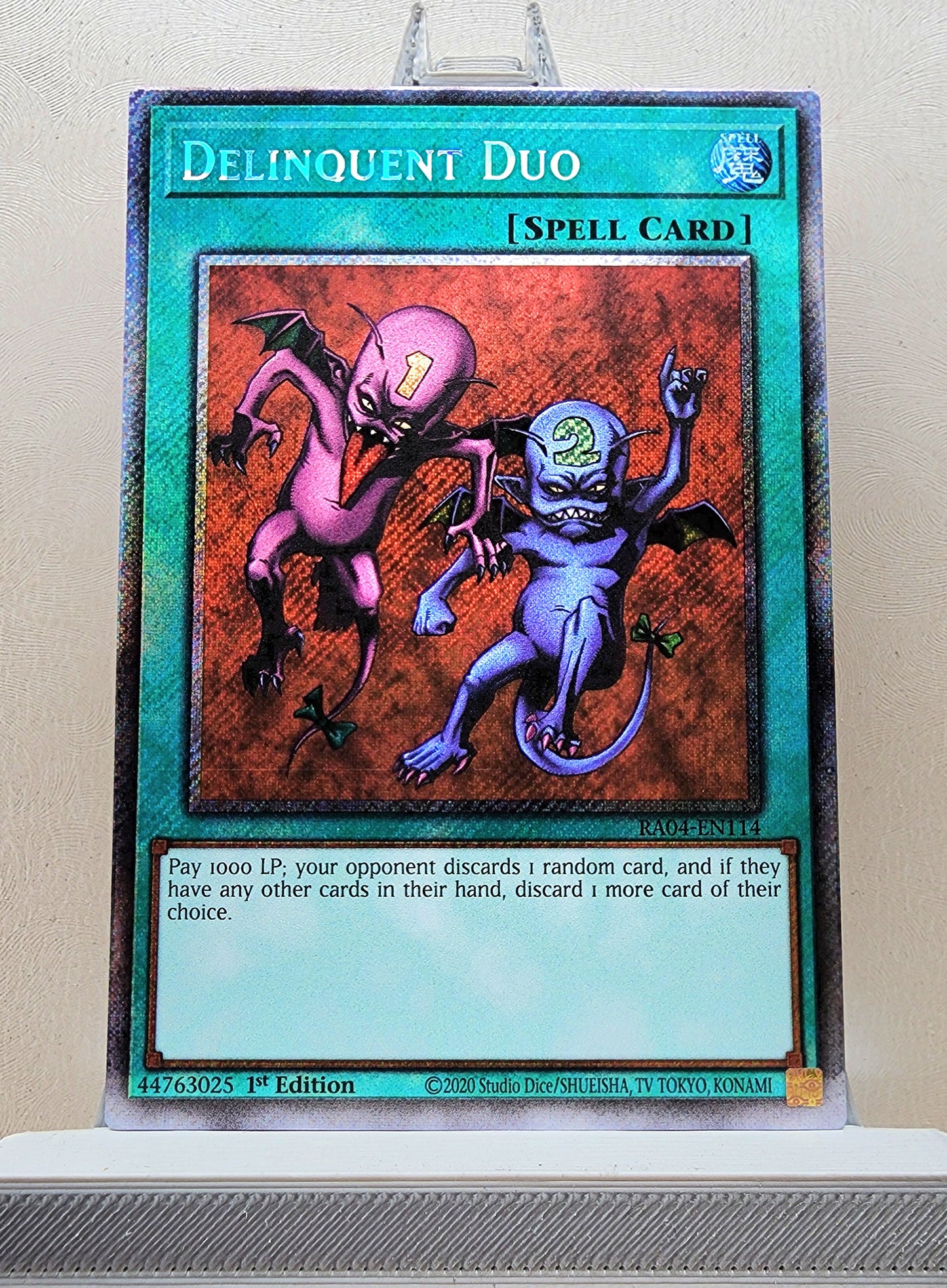 Yugioh! 1x Delinquent Duo (RA04 - Platinum Secret Rare) 1st Edition