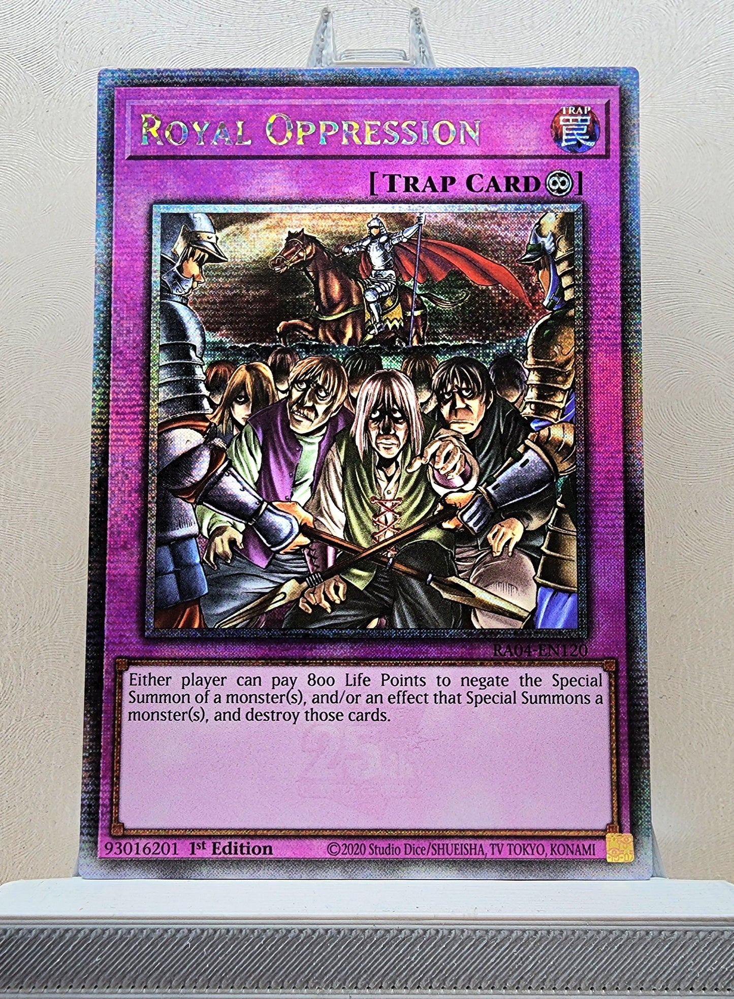 Yugioh! 1x Royal Oppression (RA04 - Quarter Century Secret Rare) 1st Edition