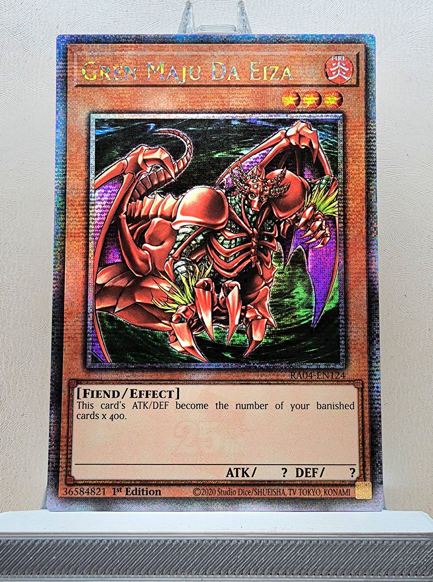 Yugioh! 1x Gren Maju Da Eiza (RA04 - Quarter Century Secret Rare) 1st Edition
