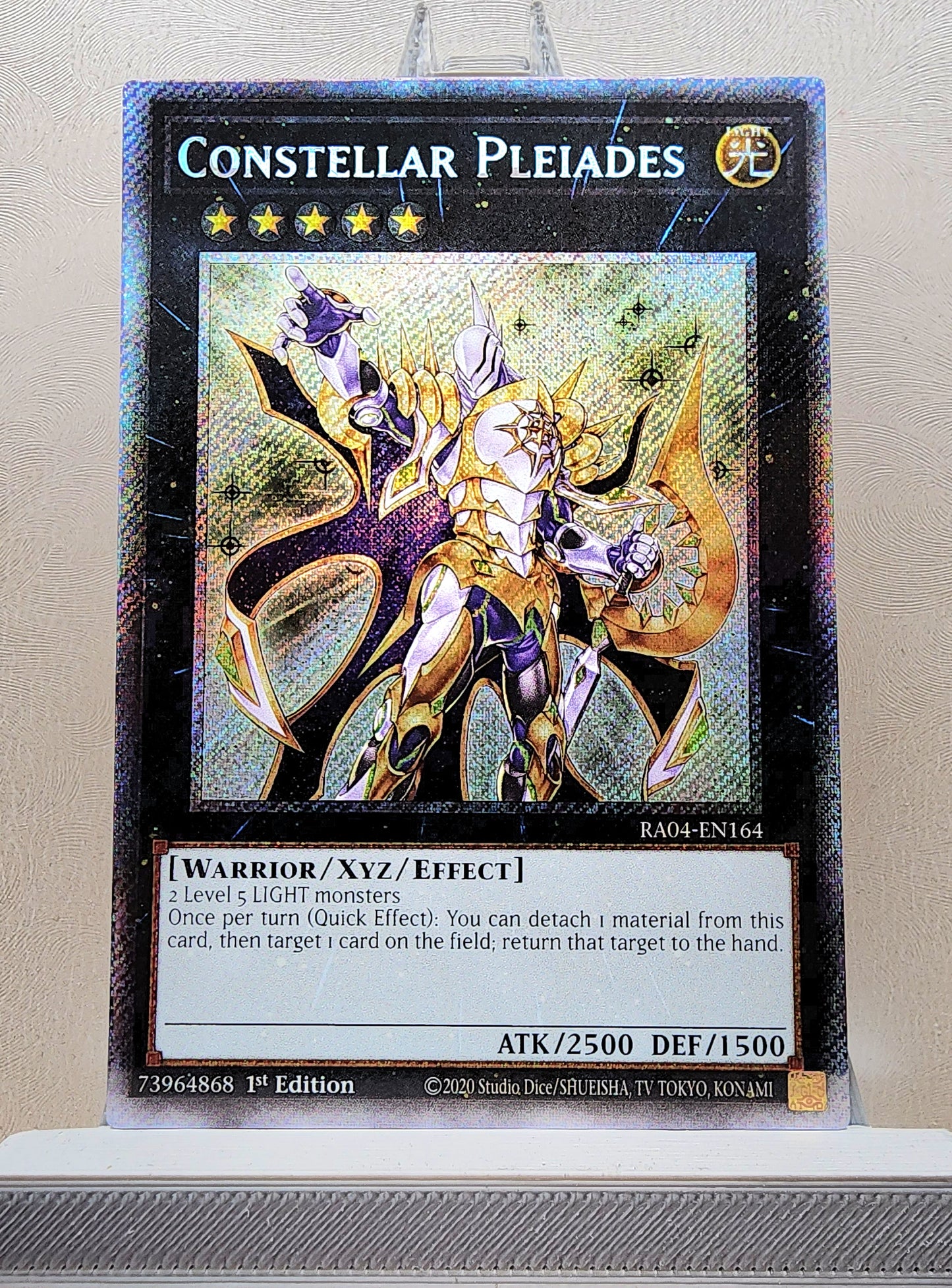 Yugioh! 1x Constellar Pleiades (RA04 - Platinum Secret Rare) 1st Edition