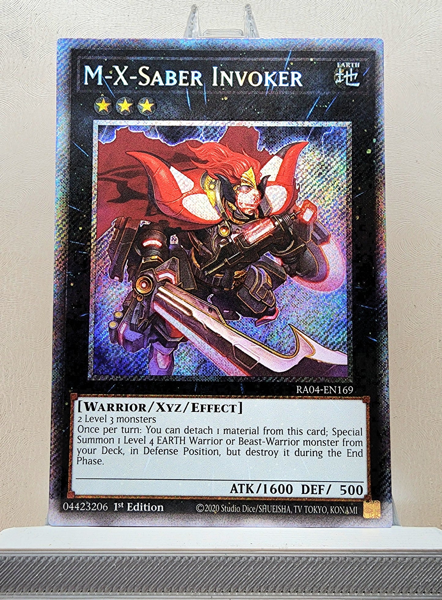 Yugioh! 1x M-X-Saber Invoker (RA04 - Platinum Secret Rare) 1st Edition