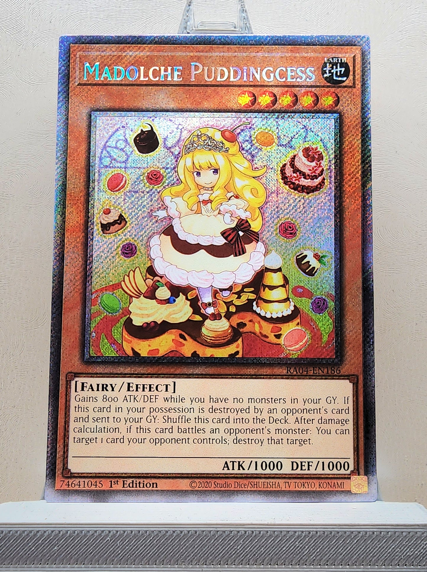 Yugioh! 1x Madolche Puddingcess (RA04 - Platinum Secret Rare) 1st Edition