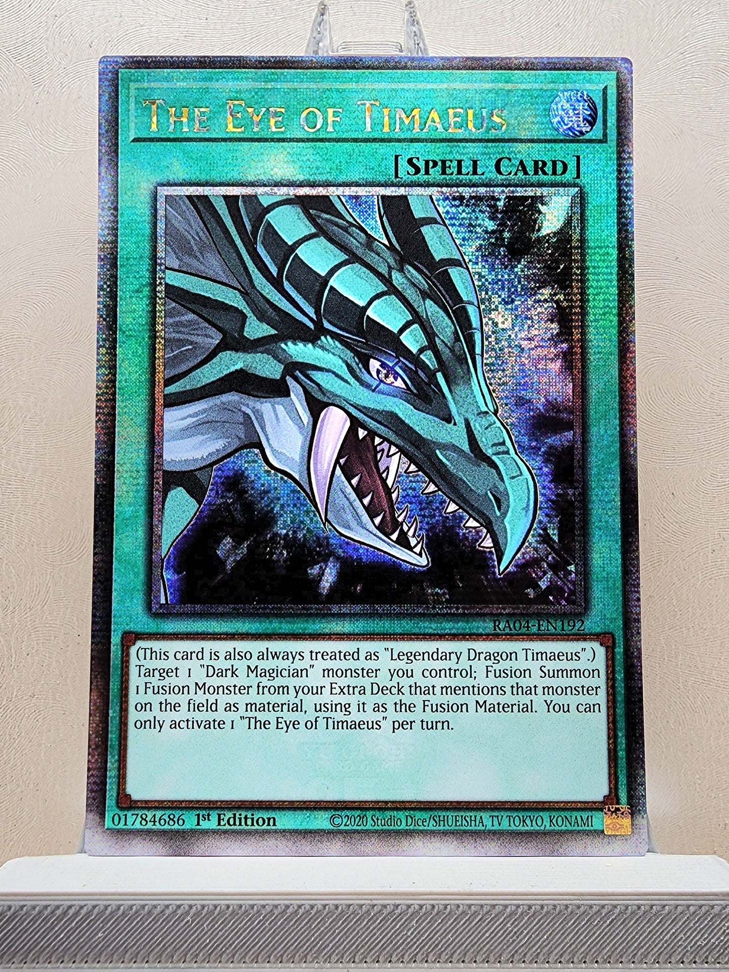 Yugioh! 1x The Eye of Timaeus (RA04 - Quarter Century Secret Rare) 1st Edition