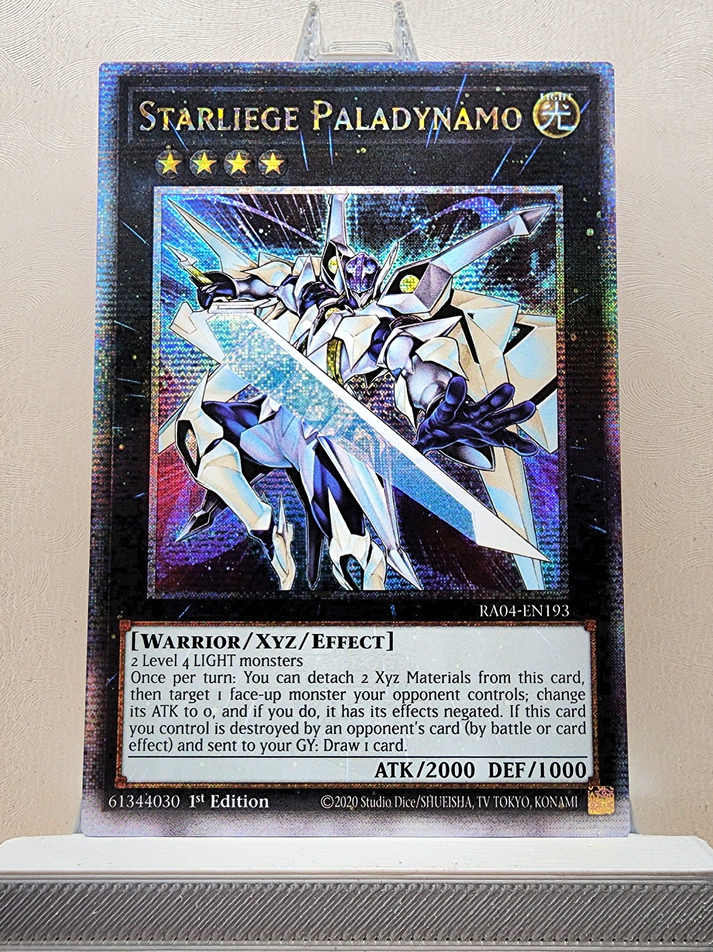 Yugioh! 1x Starliege Paladynamo (RA04 - Quarter Century Secret Rare) 1st Edition