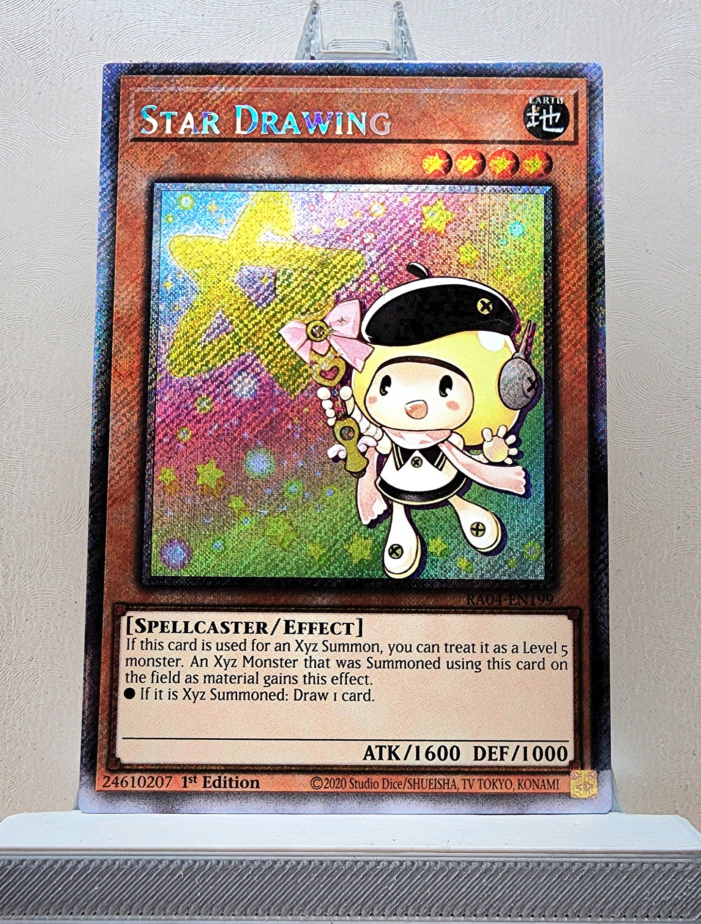 Yugioh! 1x Star Drawing (RA04 - Platinum Secret Rare) 1st Edition
