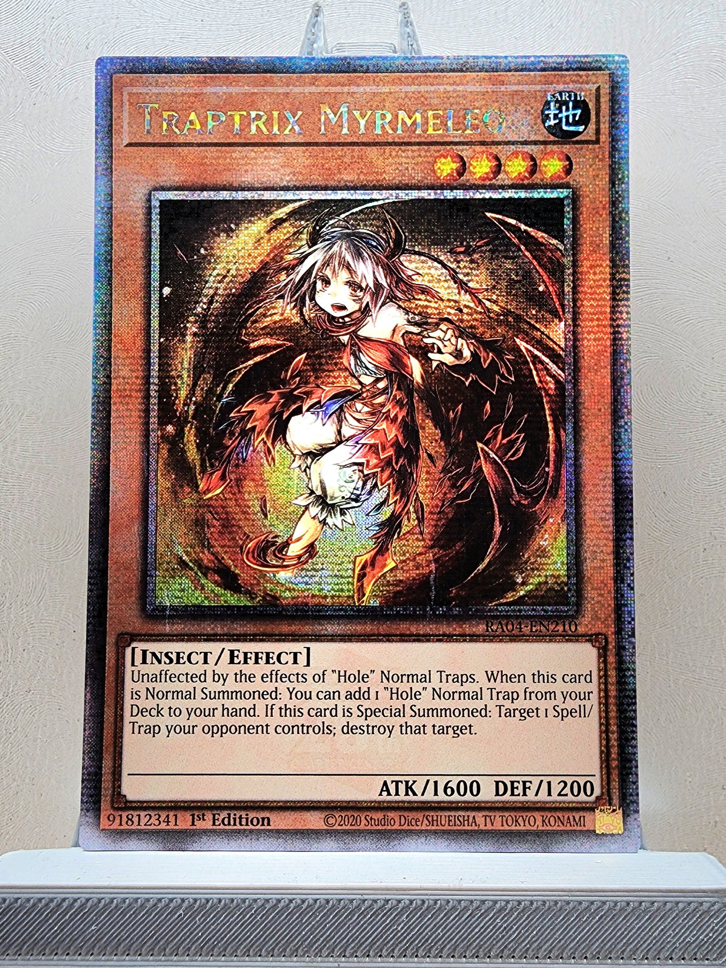 Yugioh! 1x Traptrix Myrmeleo (RA04 - Quarter Century Secret Rare) 1st Edition