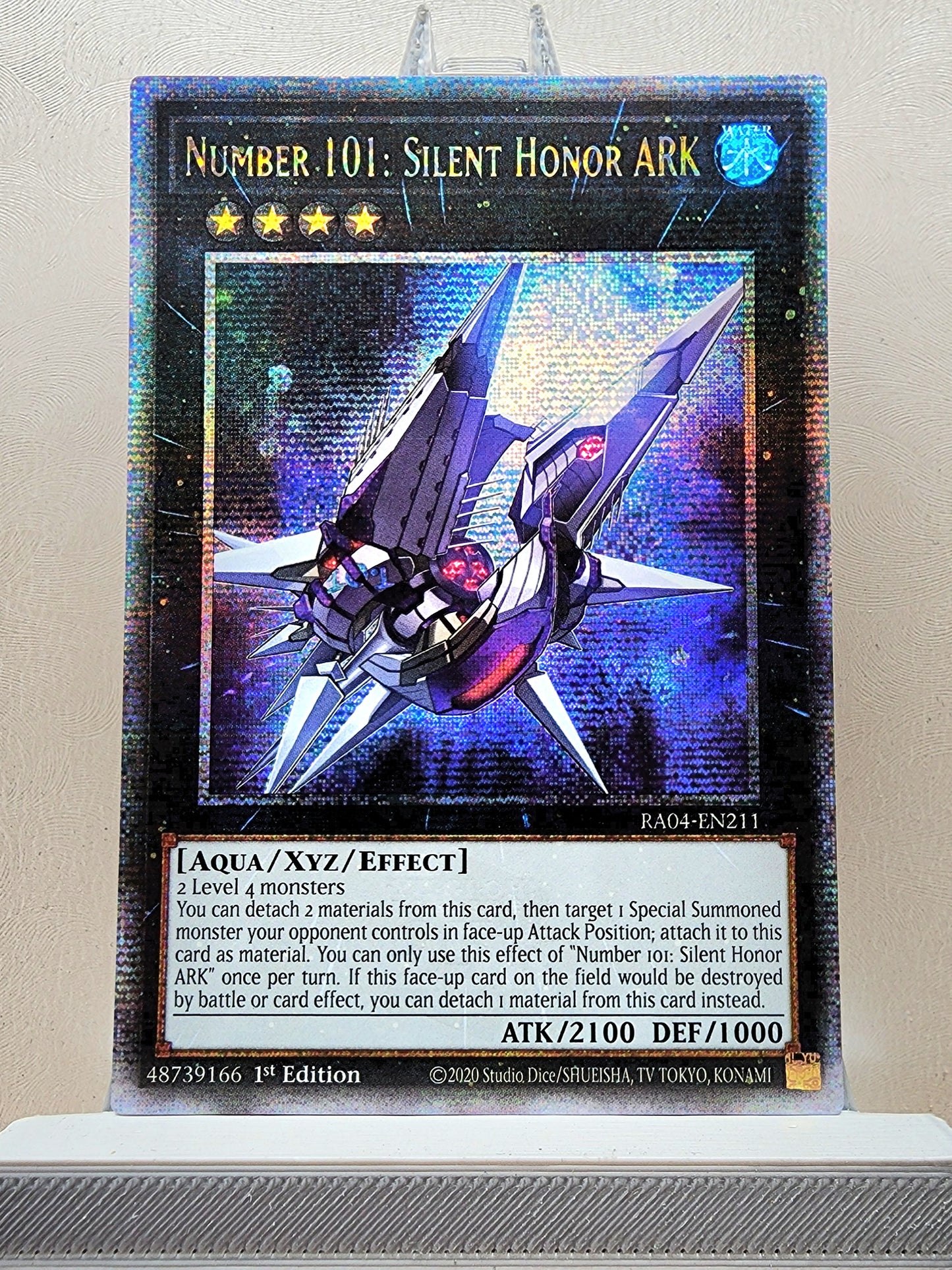 Yugioh! 1x Number 101: Silent Honor ARK (RA04 - Quarter Century Secret Rare) 1st Edition