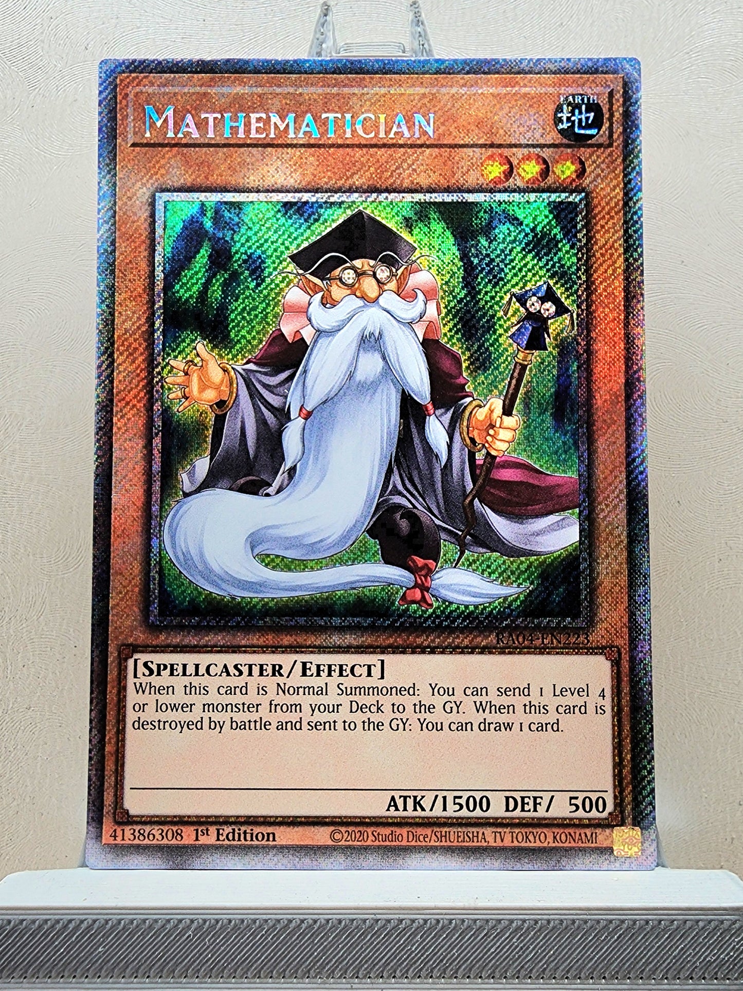 Yugioh! 1x Mathematician (RA04 - Platinum Secret Rare) 1st Edition
