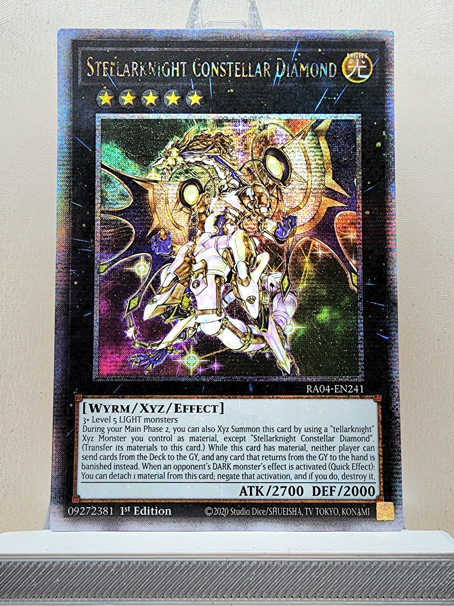 Yugioh! 1x Stellarknight Constellar Diamond (RA04 - Quarter Century Secret Rare) 1st Edition