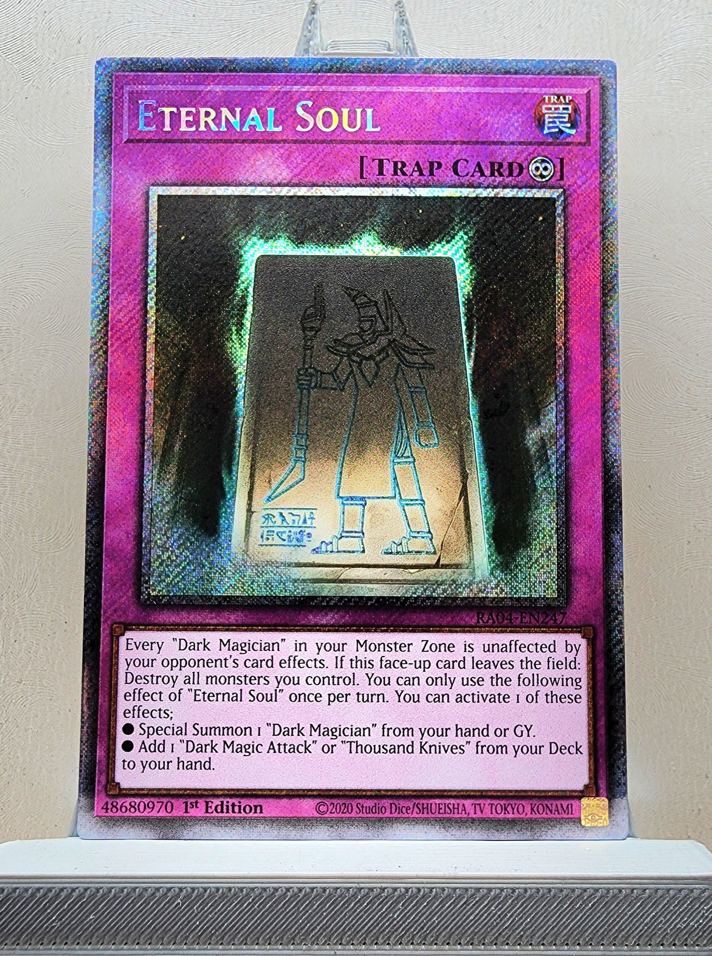 Yugioh! 1x Eternal Soul (RA04 - Platinum Secret Rare) 1st Edition