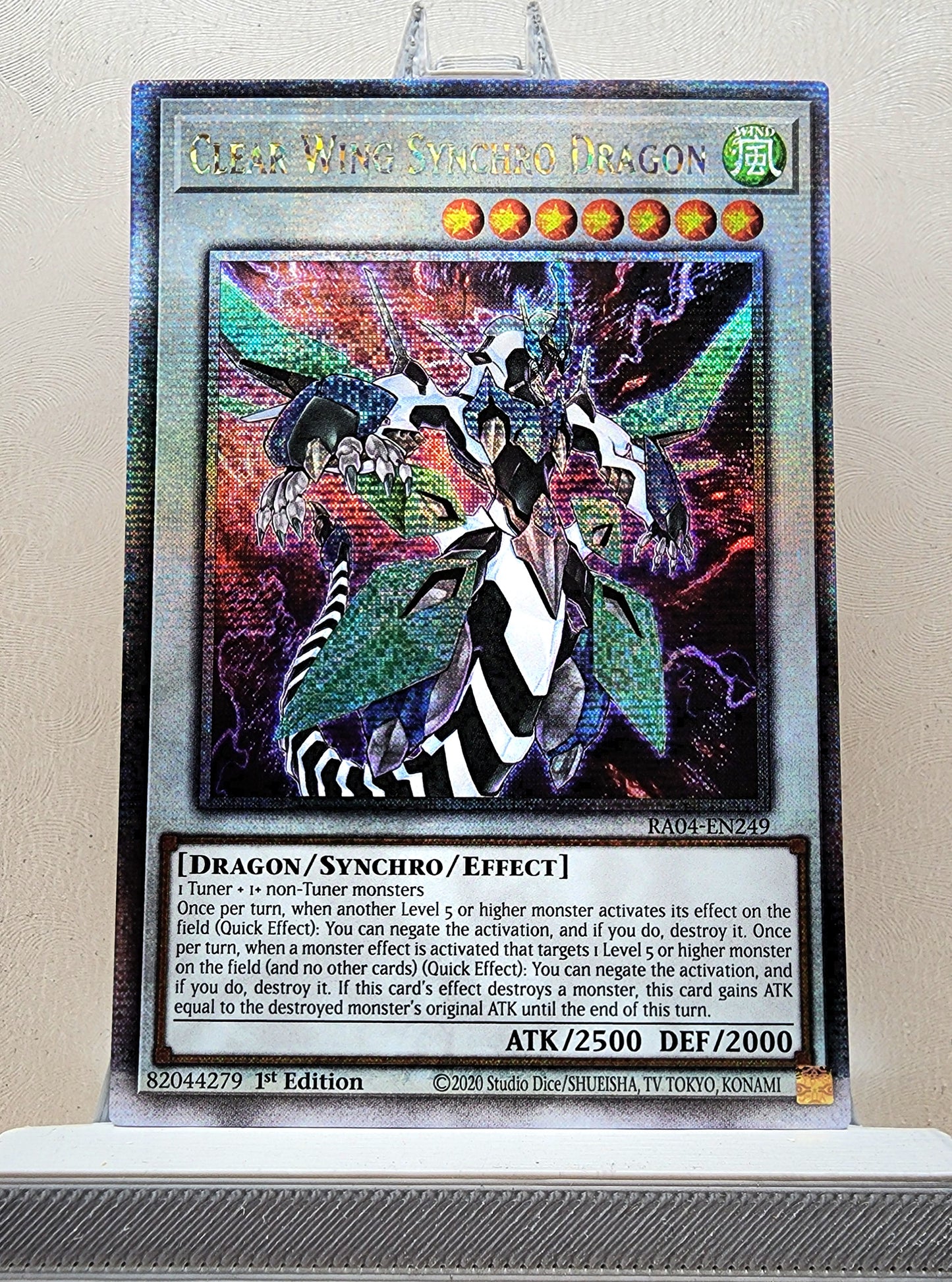 Yugioh! 1x Clear Wing Synchro Dragon (RA04 - Quarter Century Secret Rare) 1st Edition