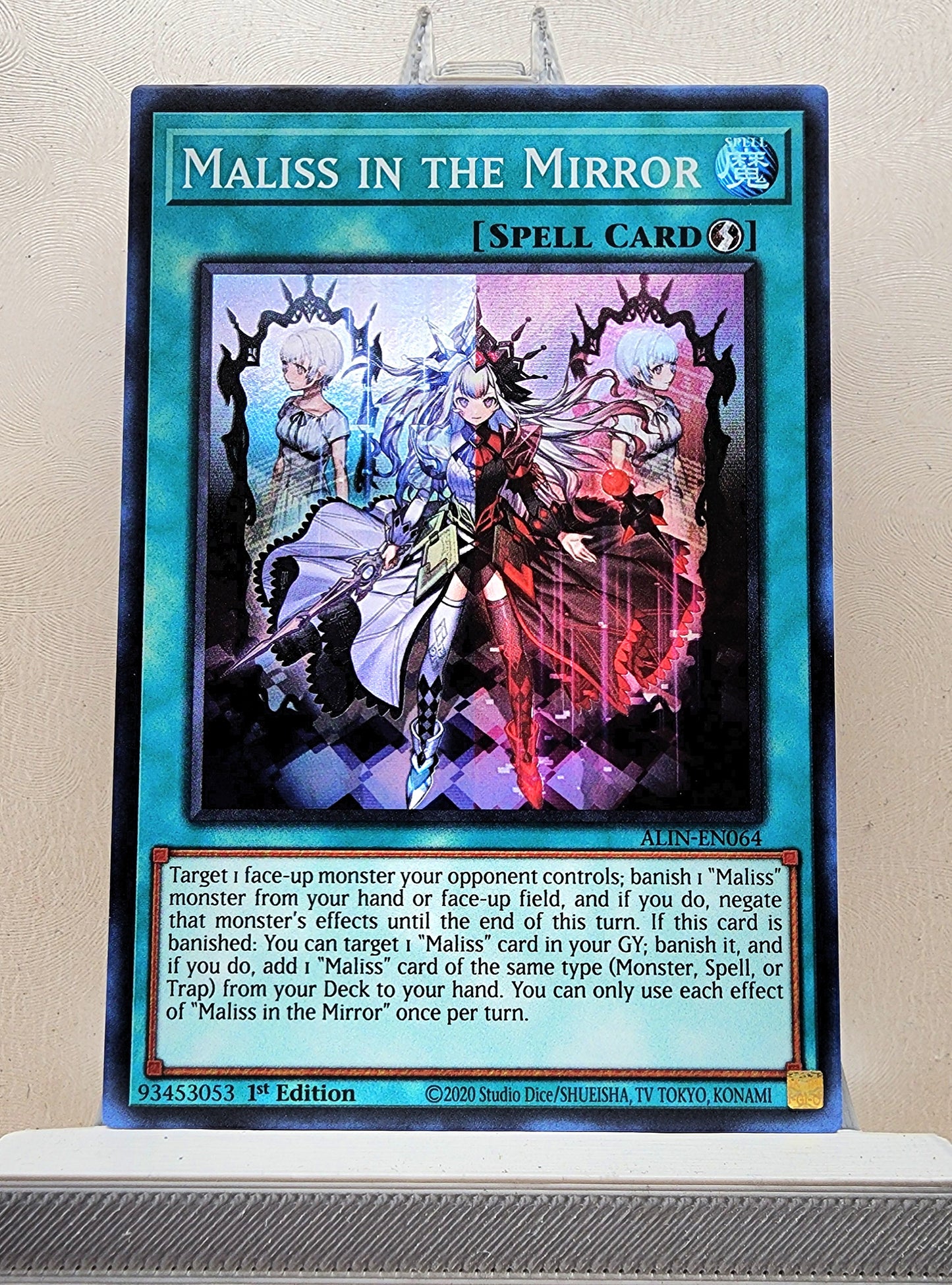 Yugioh! 1x Maliss in the Mirror (ALIN - Super Rare) 1st Edition