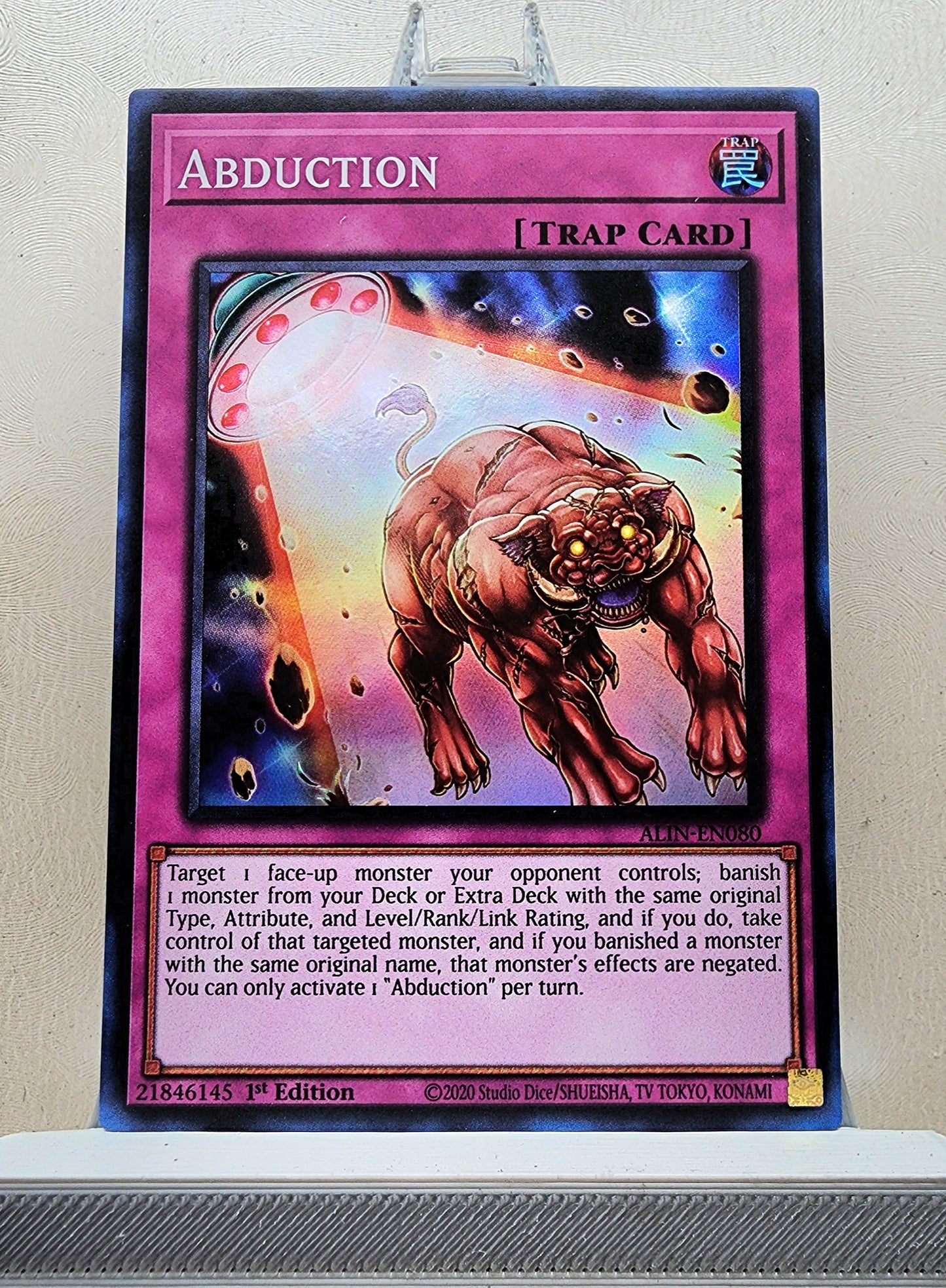 Yugioh! 1x Abduction (ALIN - Super Rare) 1st Edition