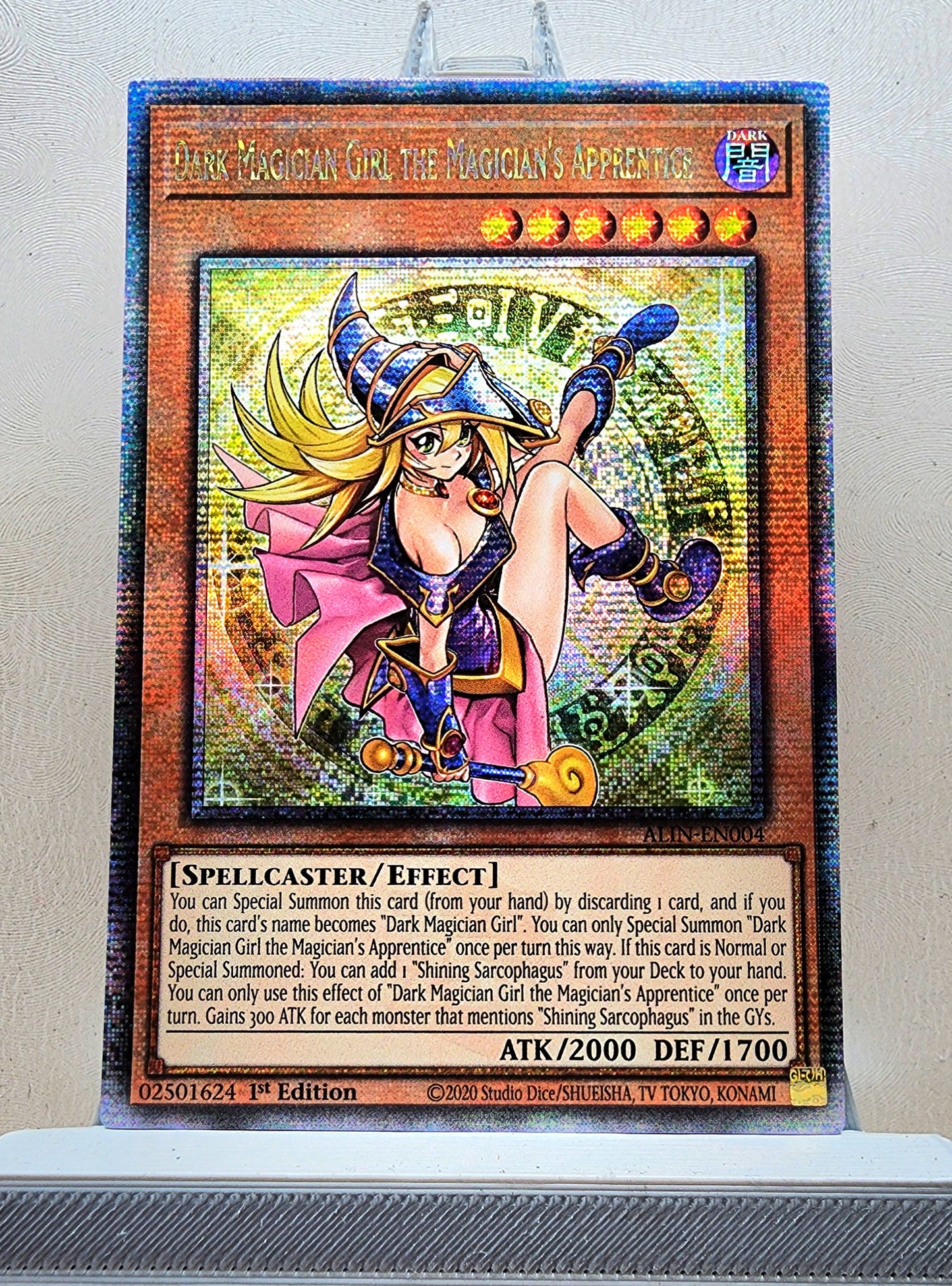 Yugioh! 1x Dark Magician Girl the Magician's Apprentice (ALIN - Quarter Century Secret Rare) 1st Edition