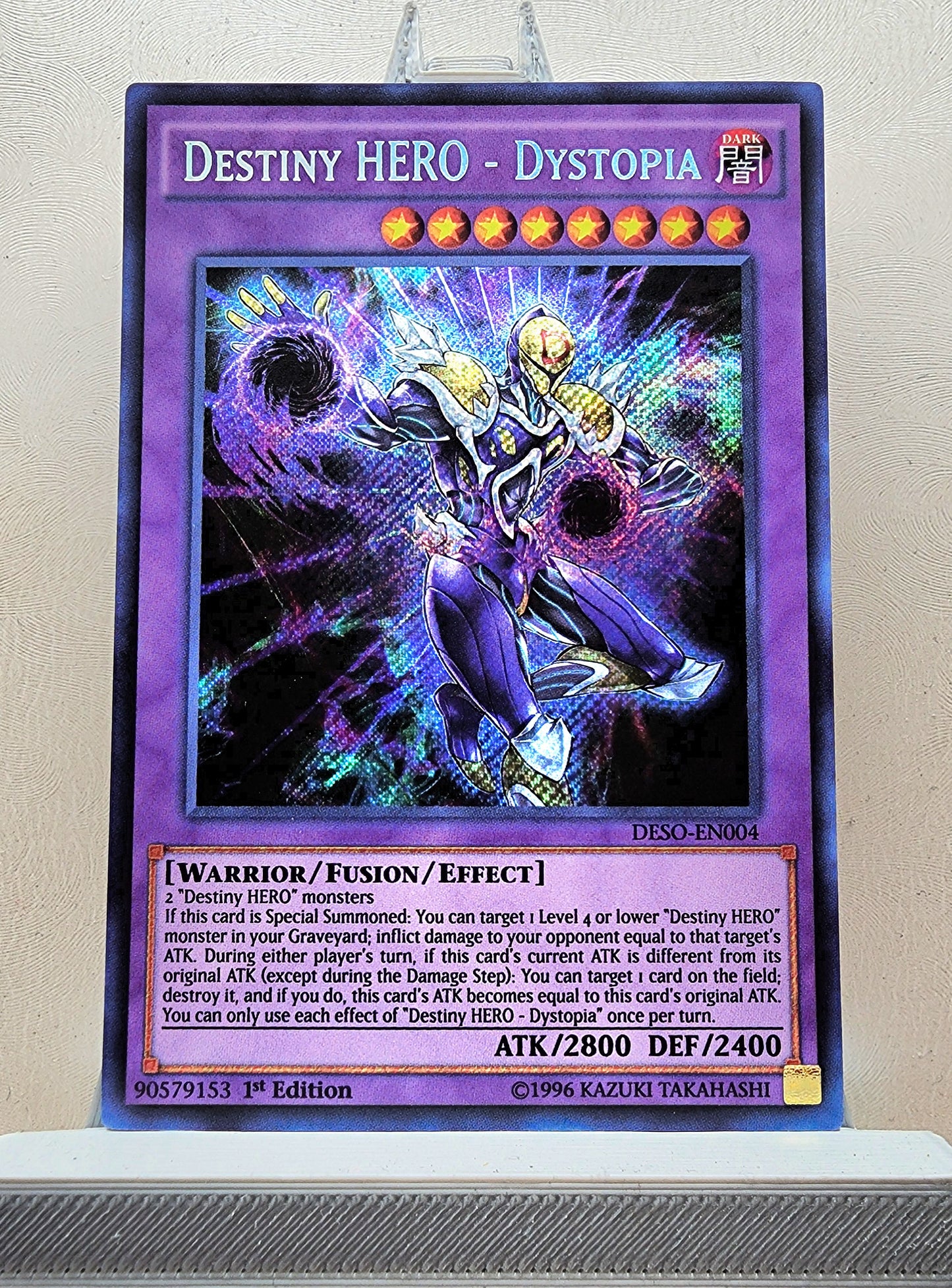 Yugioh! 1x Destiny HERO - Dystopia (DESO - Secret Rare) 1st Edition