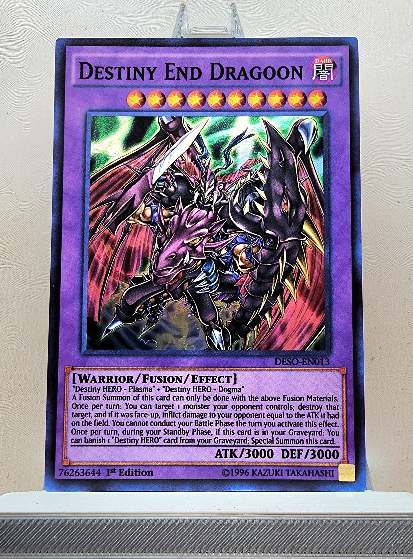 Yugioh! 1x Destiny End Dragoon (DESO - Super Rare) 1st Edition