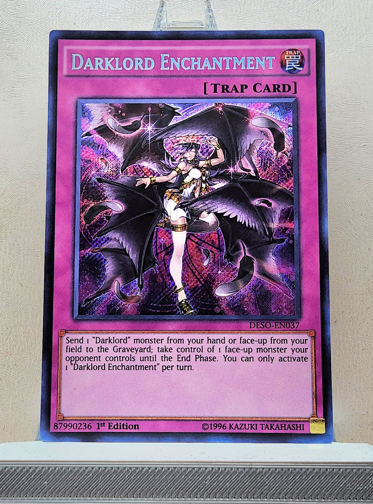 Yugioh! 1x Darklord Enchantment (DESO - Secret Rare) 1st Edition