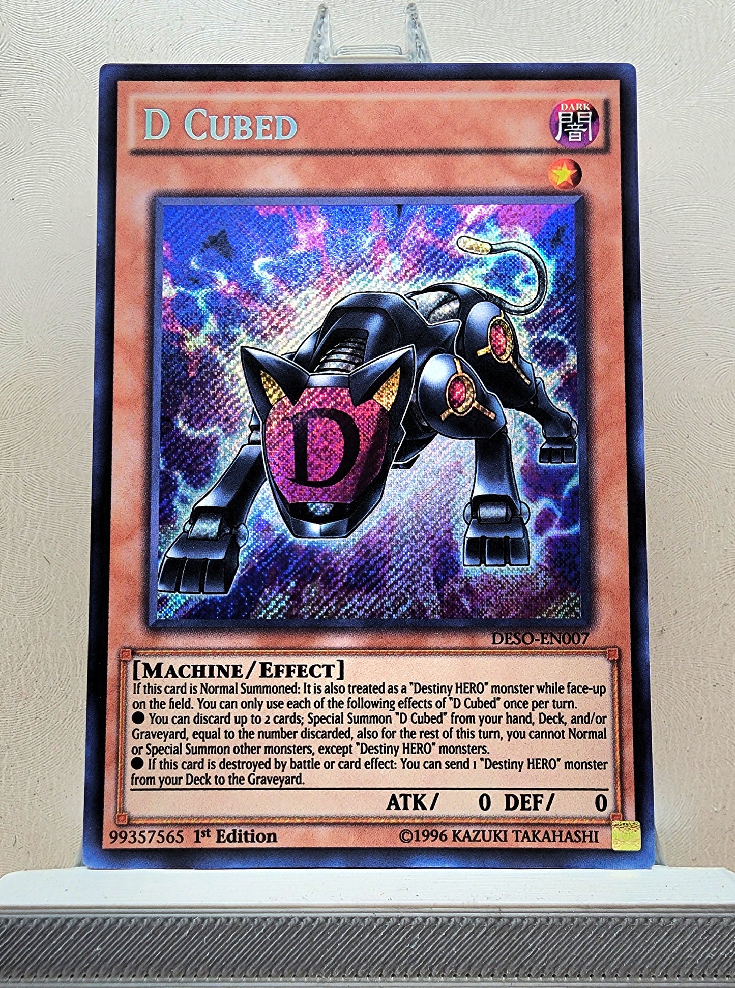 Yugioh! 1x D Cubed (DESO - Secret Rare) 1st Edition