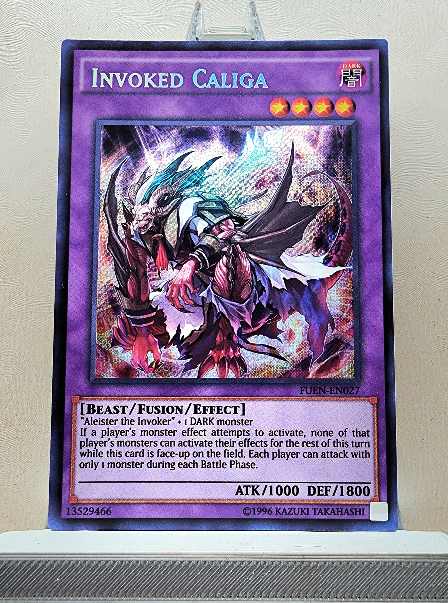 Yugioh! 1x Invoked Caliga (FUEN - Secret Rare) Unli Edition