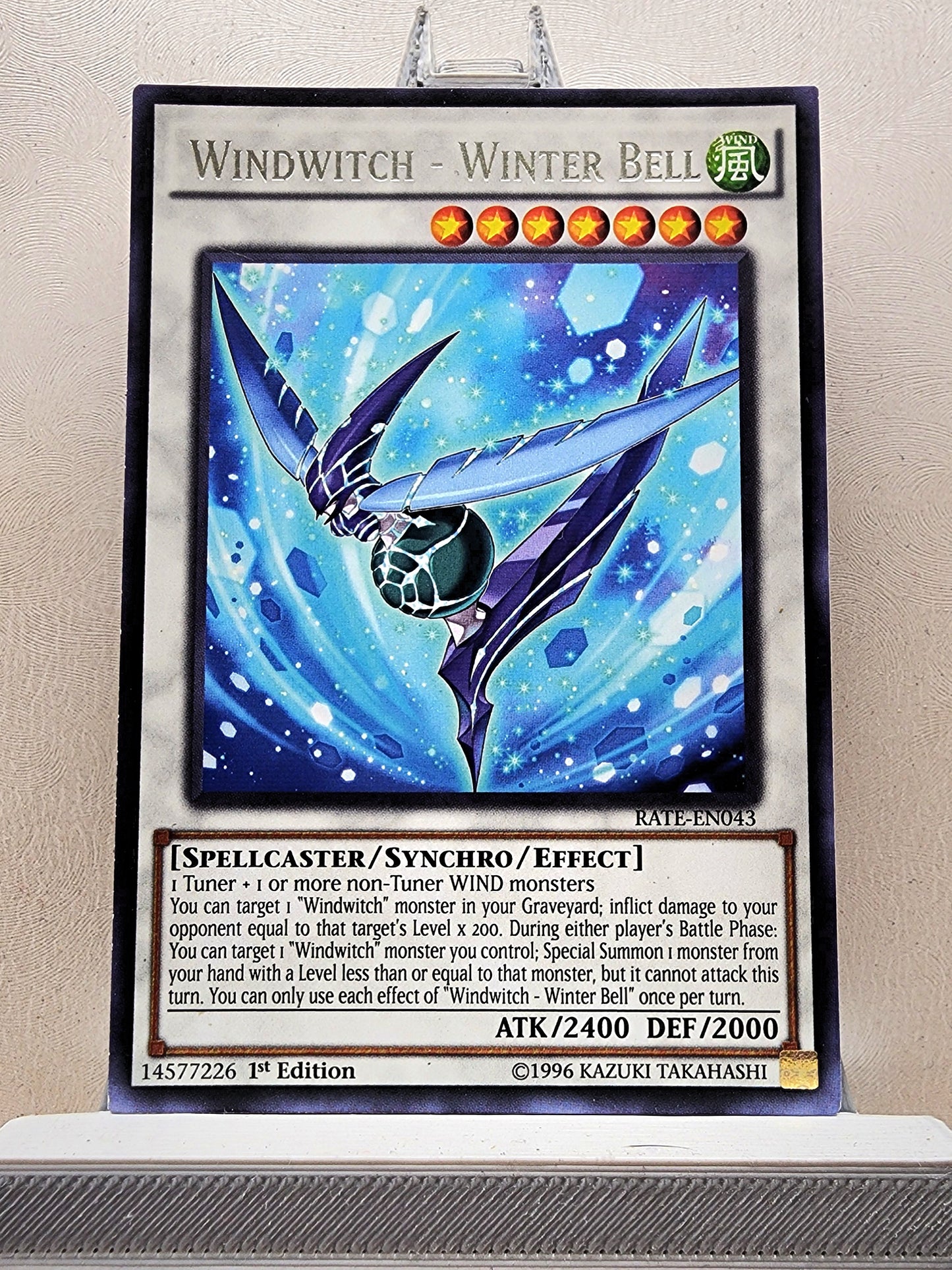 Yugioh! 1x Windwitch - Winter Bell (RATE - Rare) 1st Edition