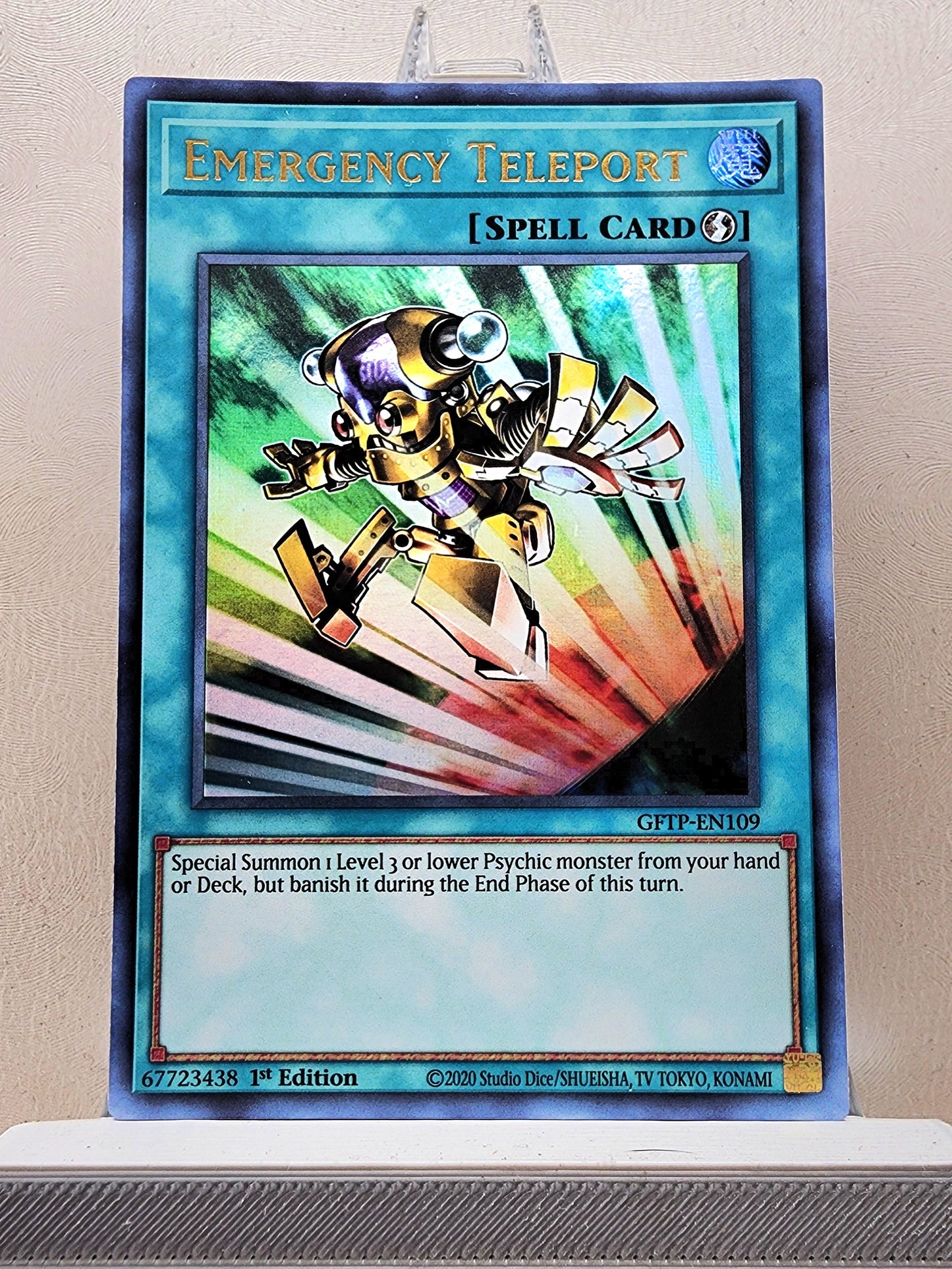Yugioh! 1x Emergency Teleport (GFTP - Ultra Rare) 1st Edition