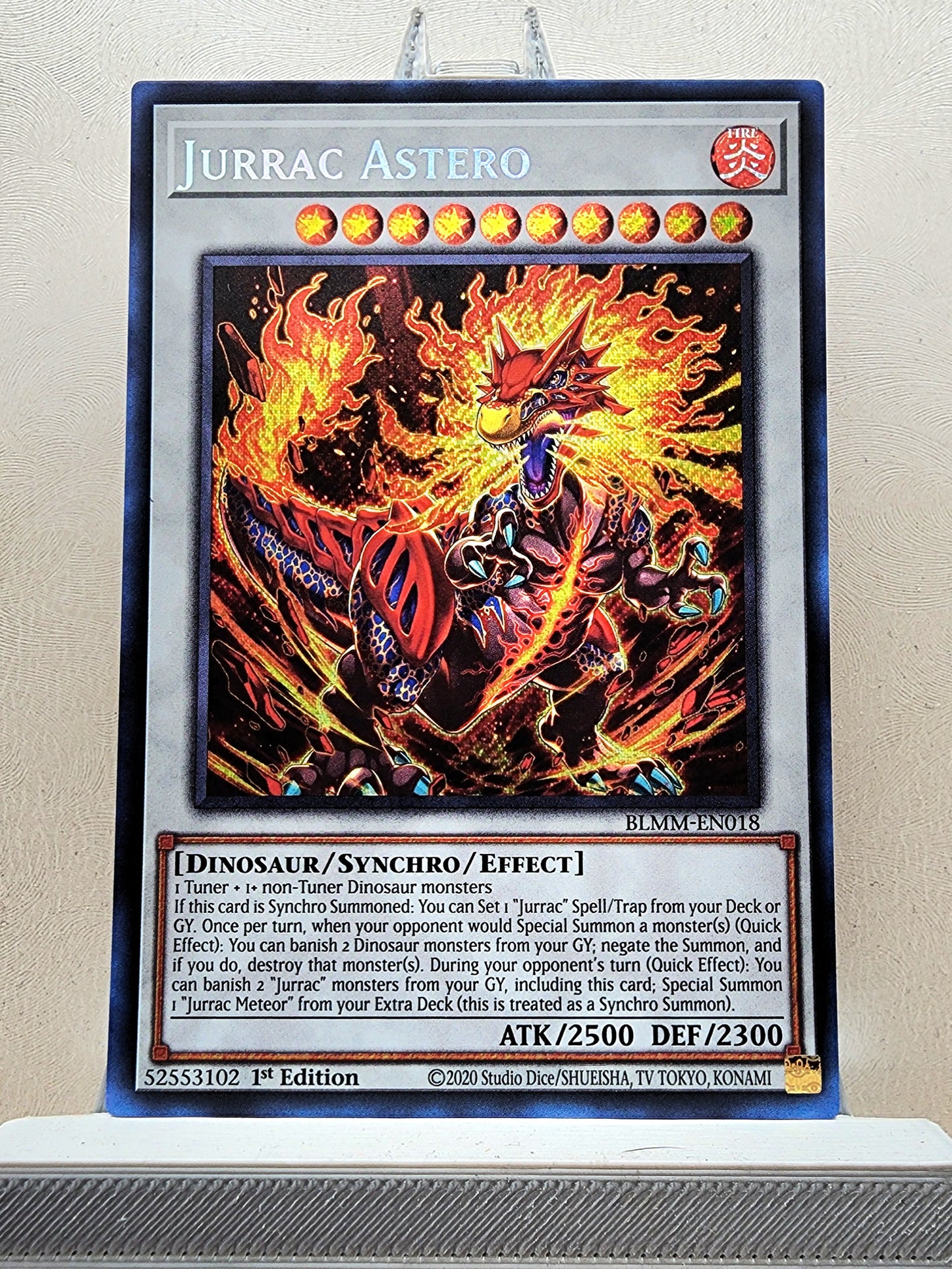Yugioh! 1x Jurrac Astero (BLMM - Secret Rare) 1st Edition