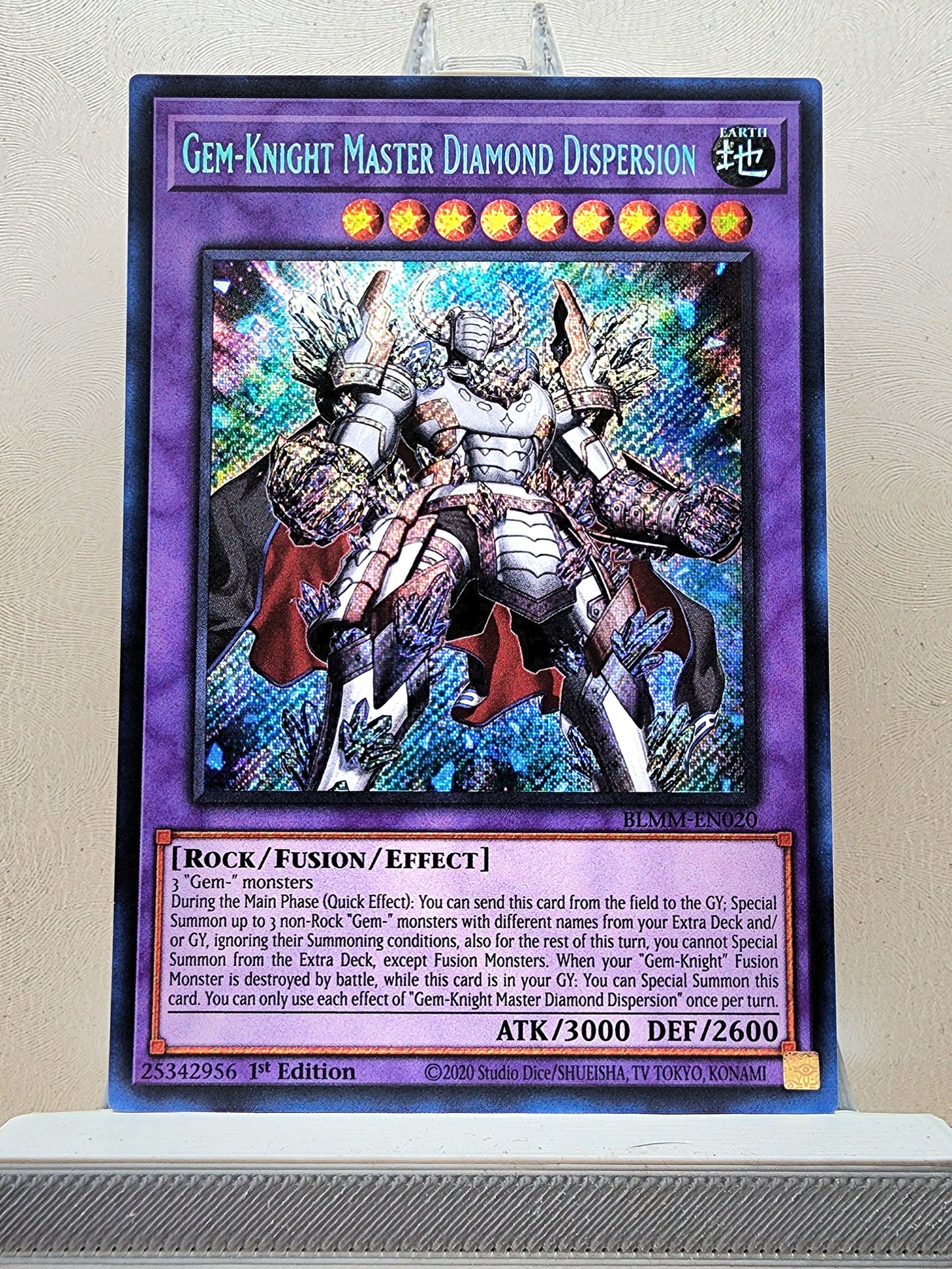 Yugioh! 1x Gem-Knight Master Diamond Dispersion (BLMM - Secret Rare) 1st Edition