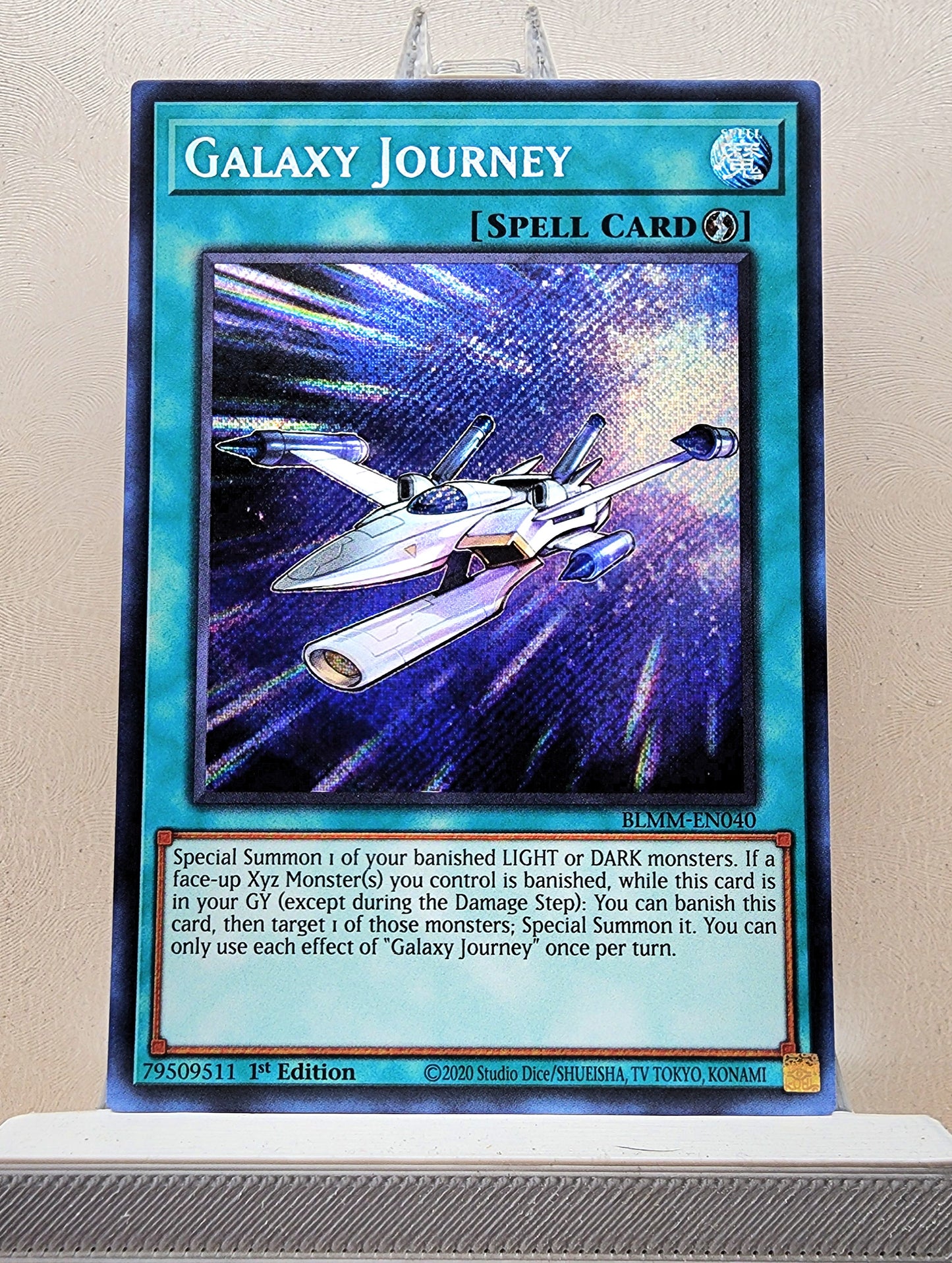 Yugioh! 1x Galaxy Journey (BLMM - Secret Rare) 1st Edition