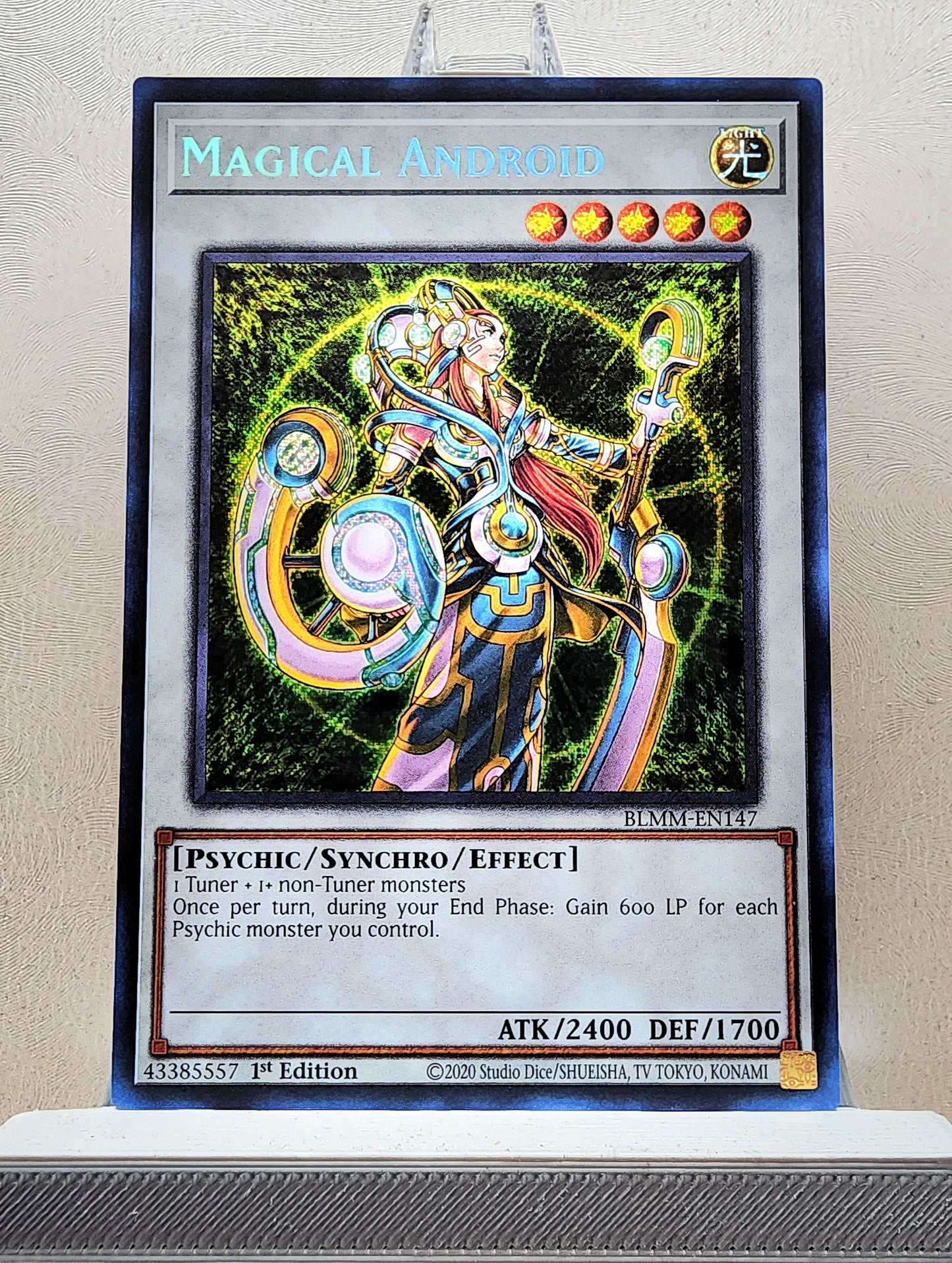 Yugioh! 1x Magical Android (BLMM - Secret Rare) 1st Edition