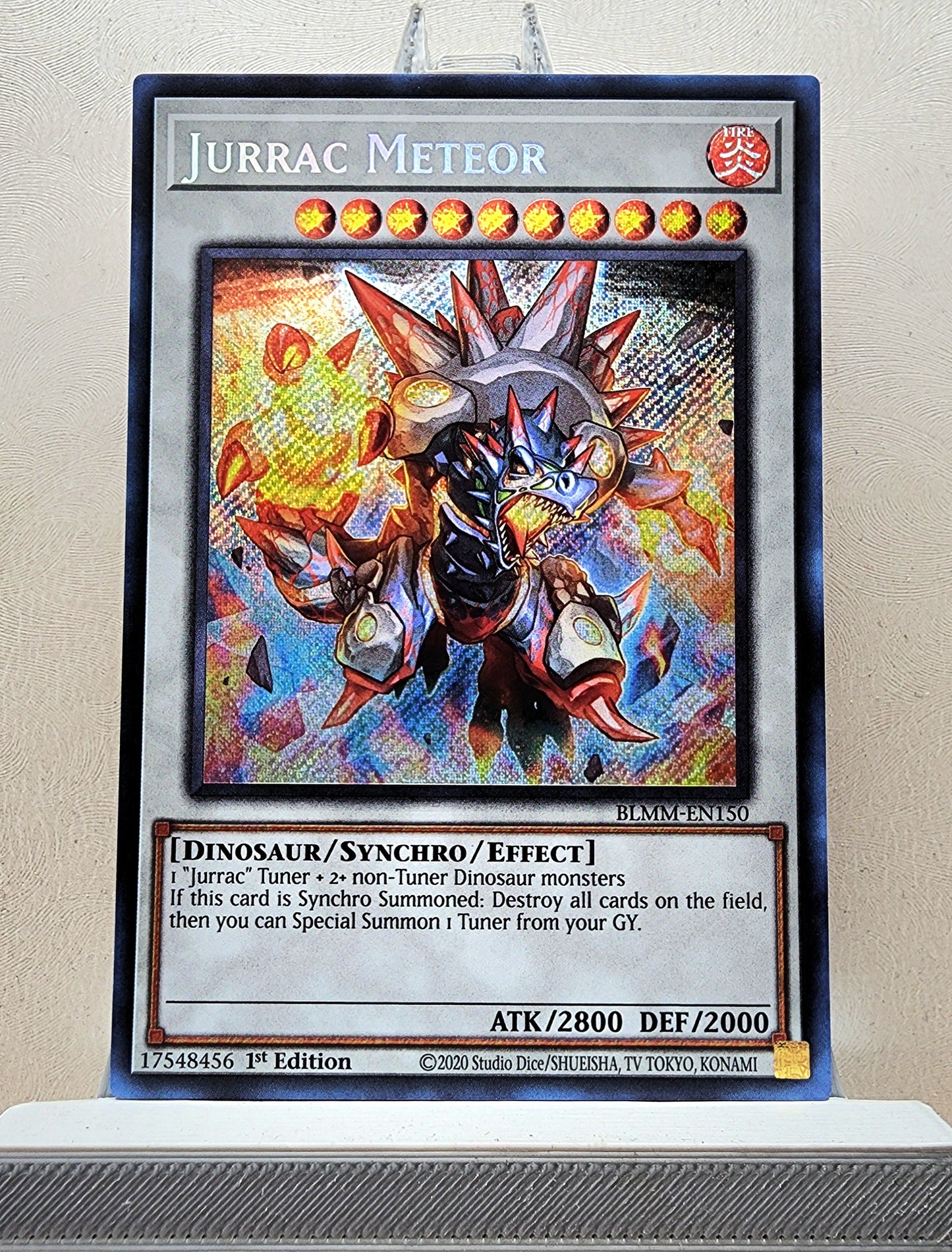 Yugioh! 1x Jurrac Meteor Alt Art (BLMM - Secret Rare) 1st Edition