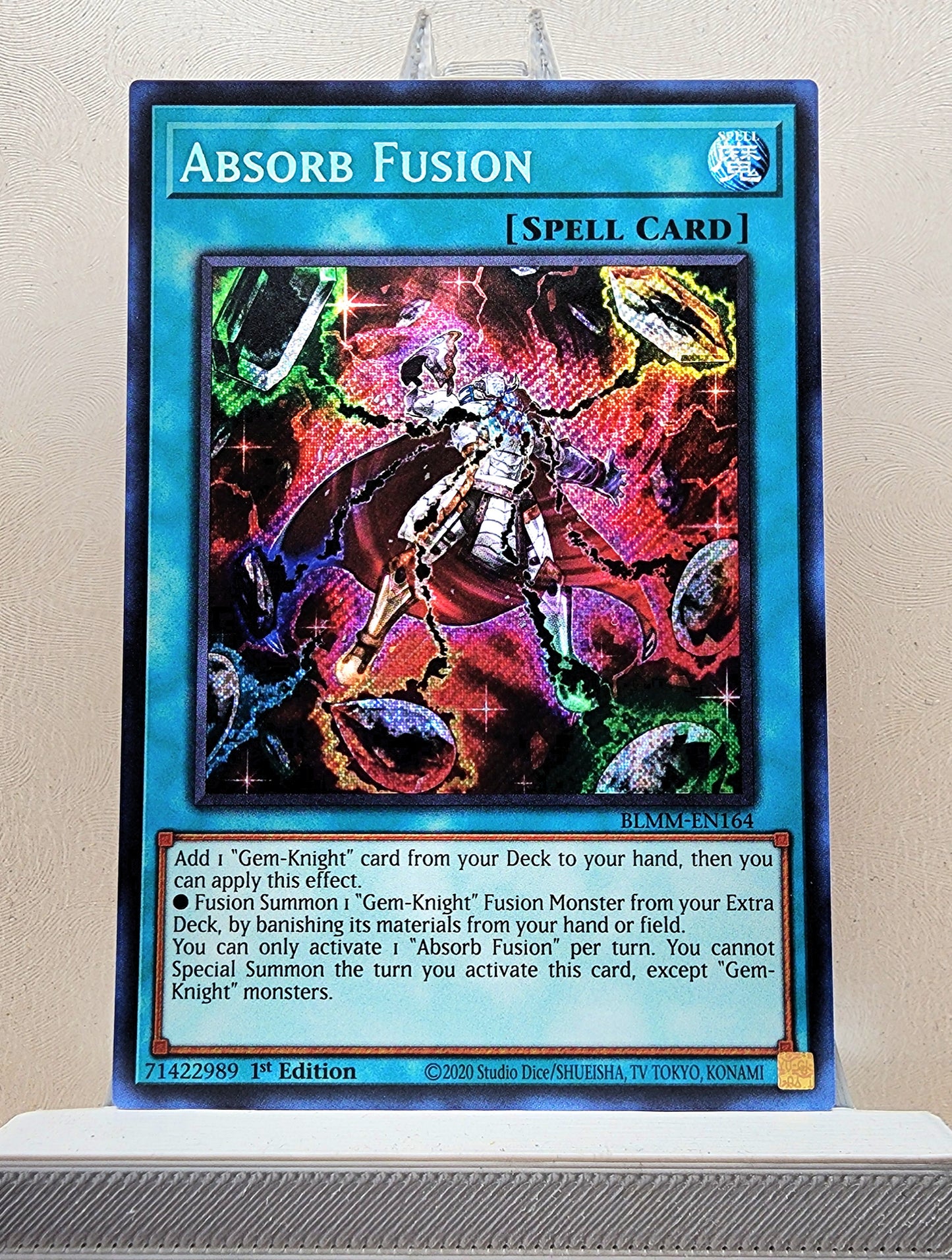 Yugioh! 1x Absorb Fusion (BLMM - Secret Rare) 1st Edition
