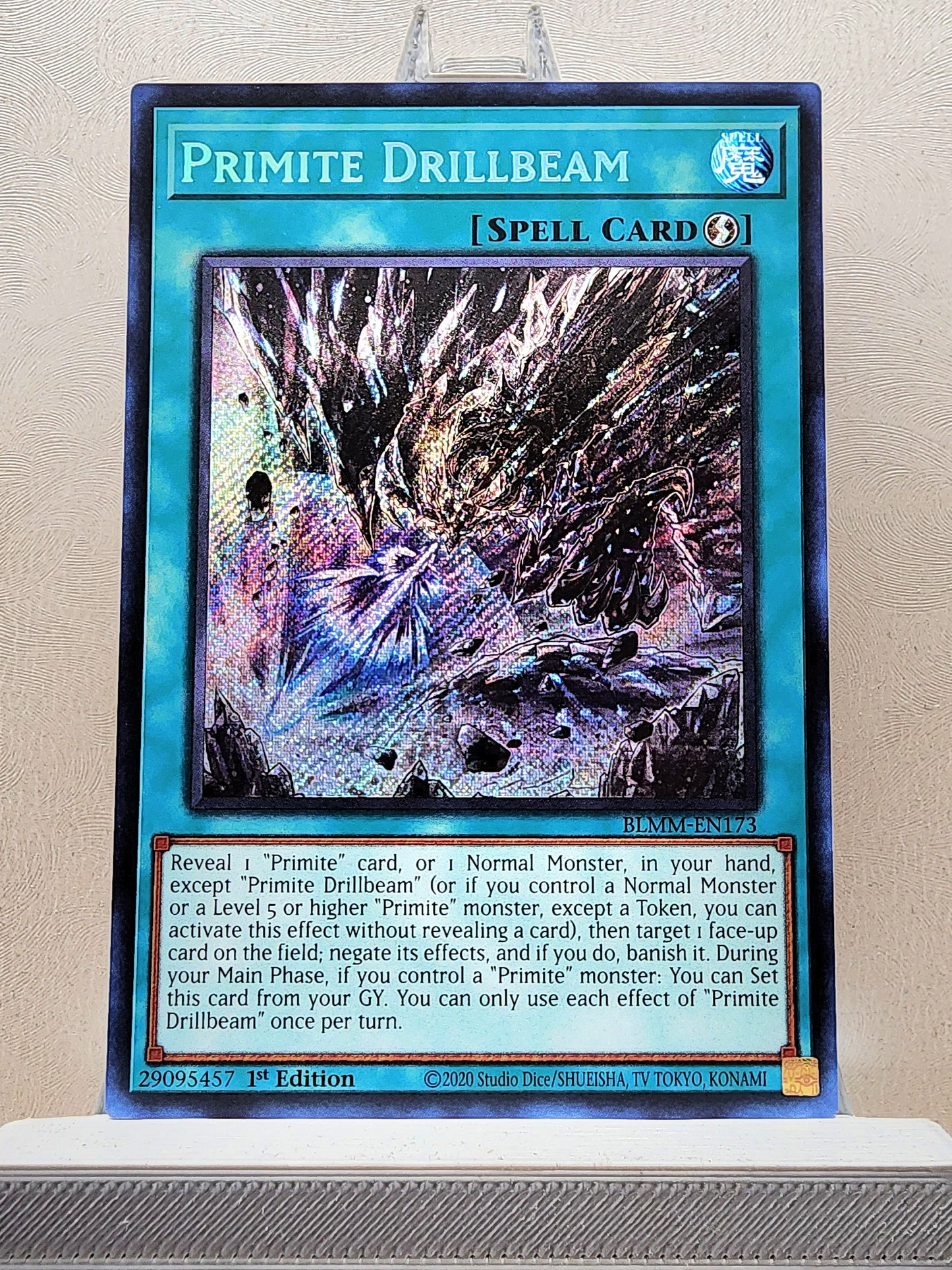 Yugioh! 1x Primite Drillbeam (BLMM - Secret Rare) 1st Edition