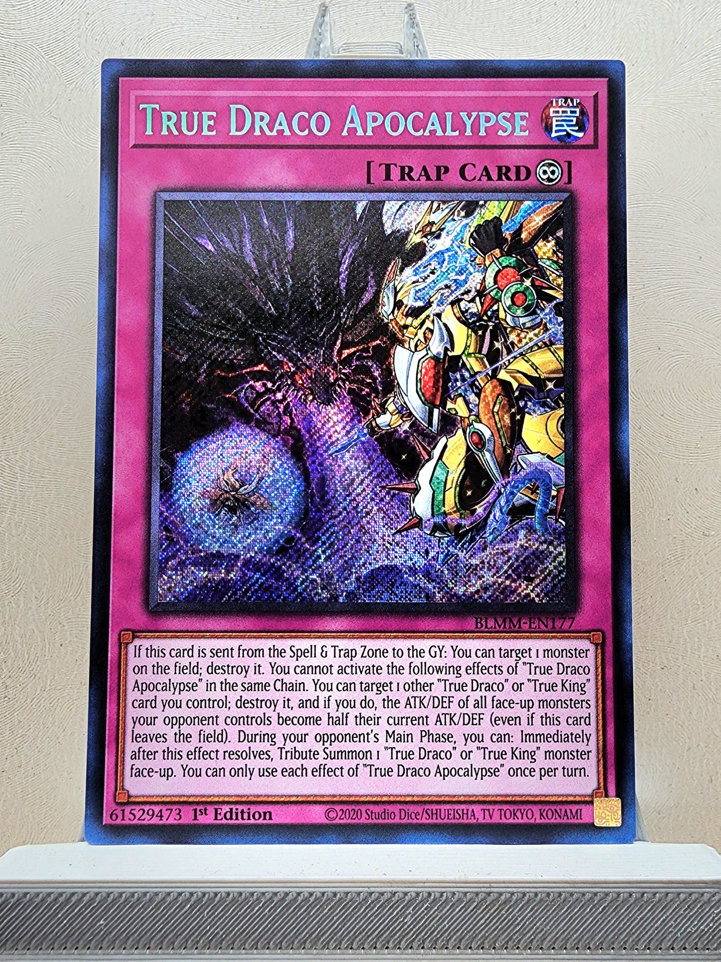 Yugioh! 1x True Draco Apocalypse (BLMM - Secret Rare) 1st Edition