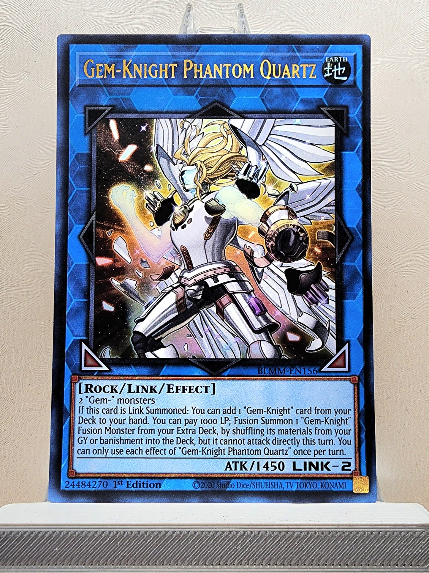 Yugioh! 1x Gem-Knight Phantom Quartz (BLMM - Ultra Rare) 1st Edition