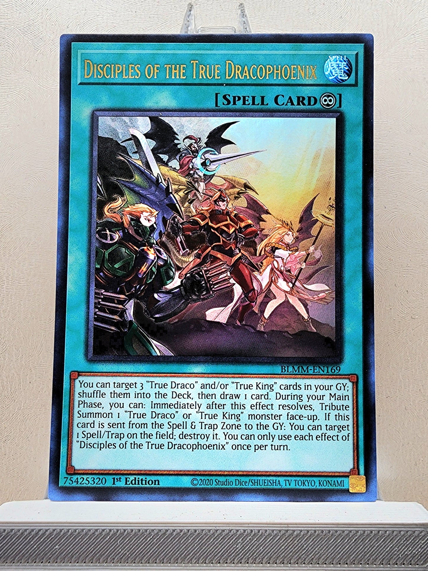 Yugioh! 1x Disciples of the True Dracophoenix (BLMM - Ultra Rare) 1st Edition