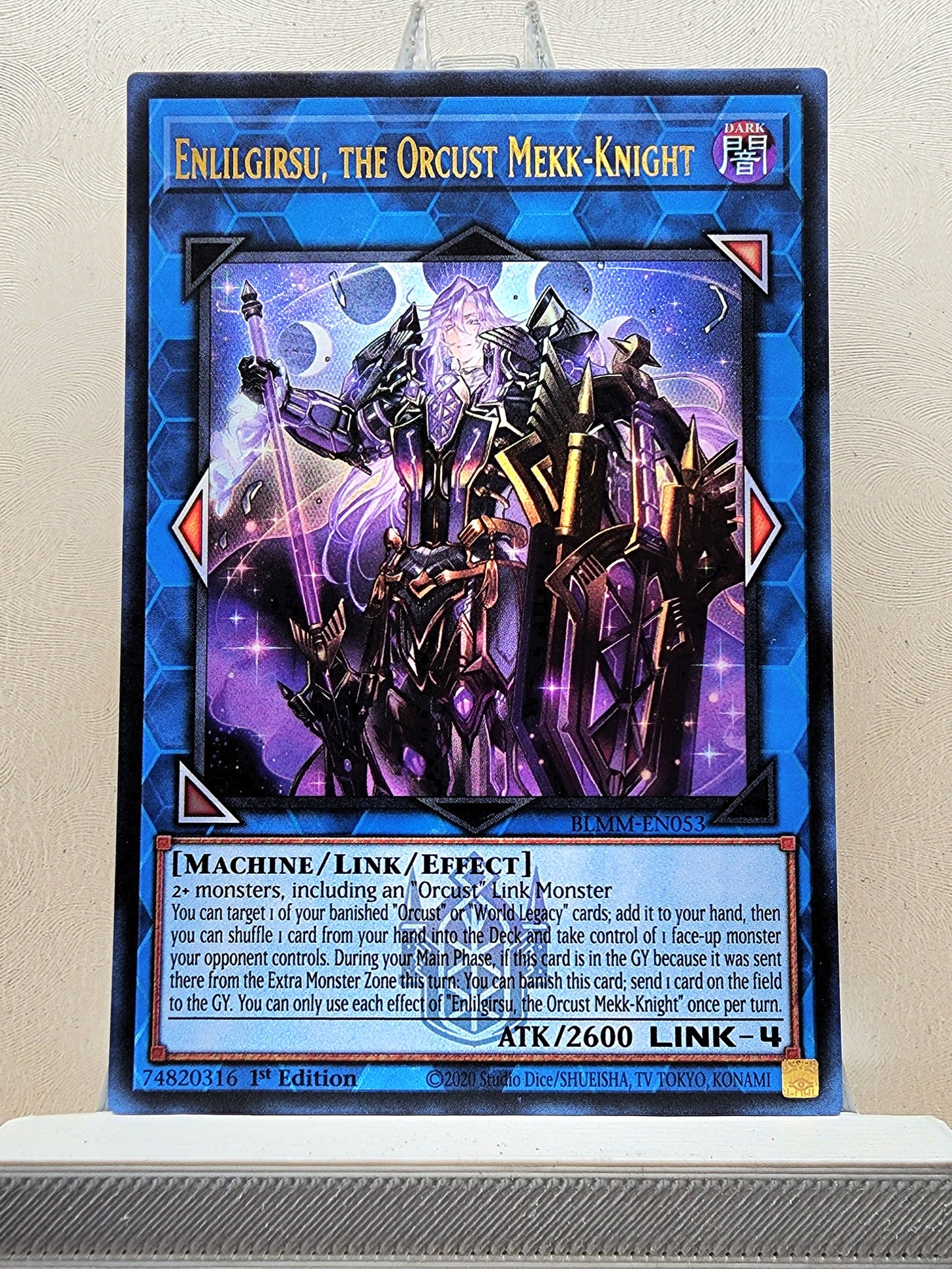 Yugioh! 1x Enlilgirsu, the Orcust Mekk-Knight (BLMM - Emblazoned Ultra Rare) 1st Edition