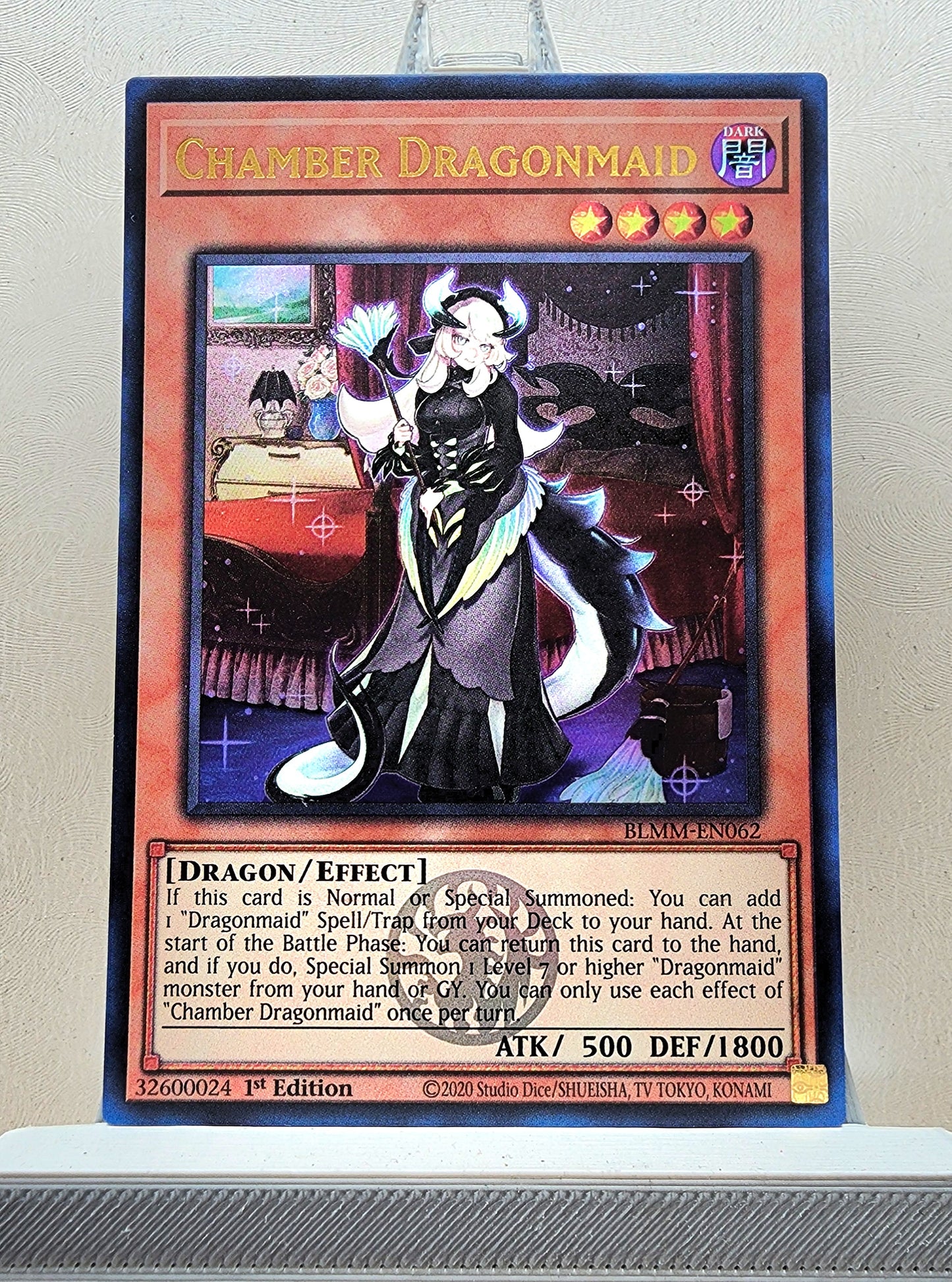 Yugioh! 1x Chamber Dragonmaid (BLMM - Emblazoned Ultra Rare) 1st Edition