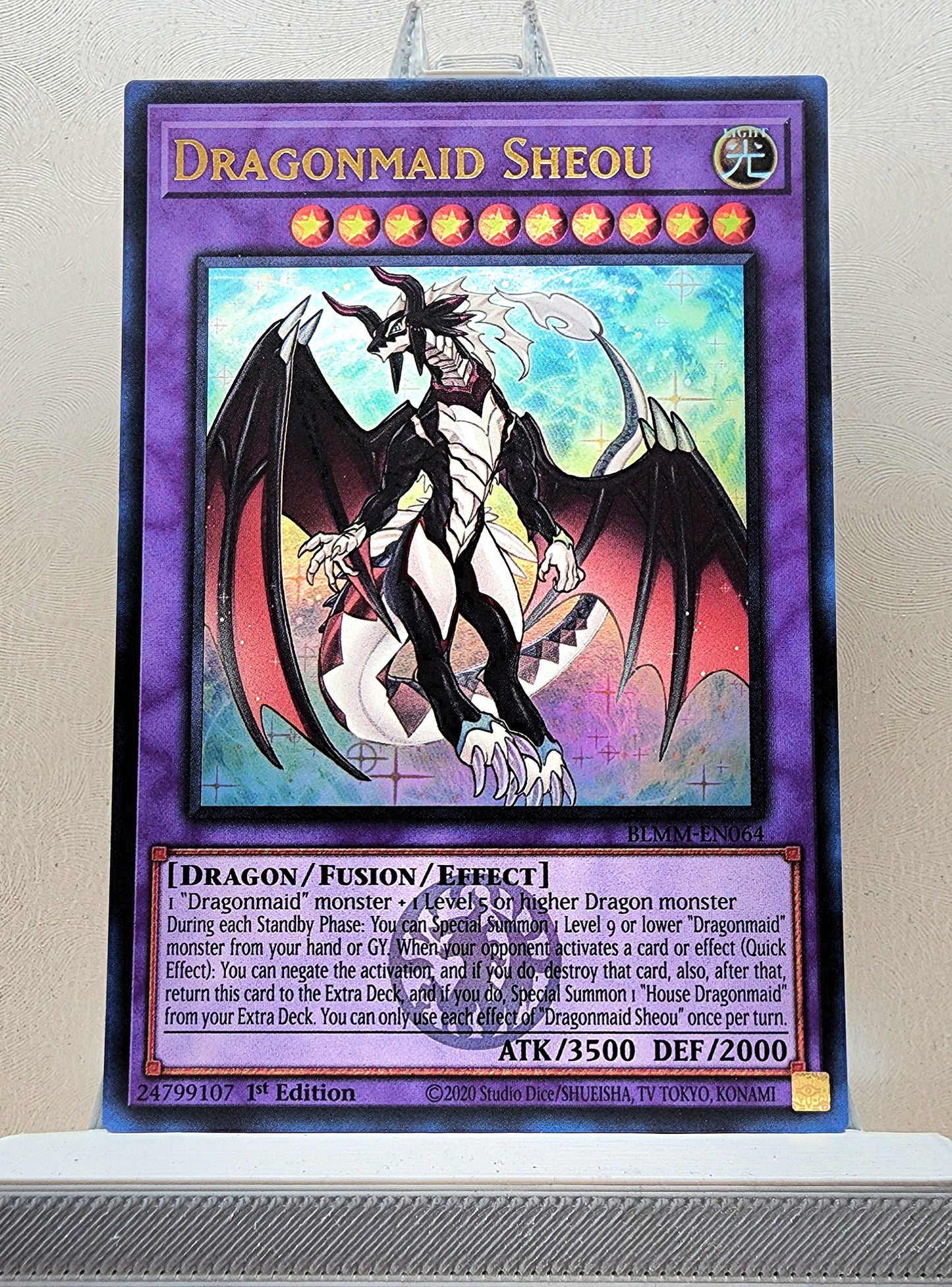 Yugioh! 1x Dragonmaid Sheou (BLMM - Emblazoned Ultra Rare) 1st Edition