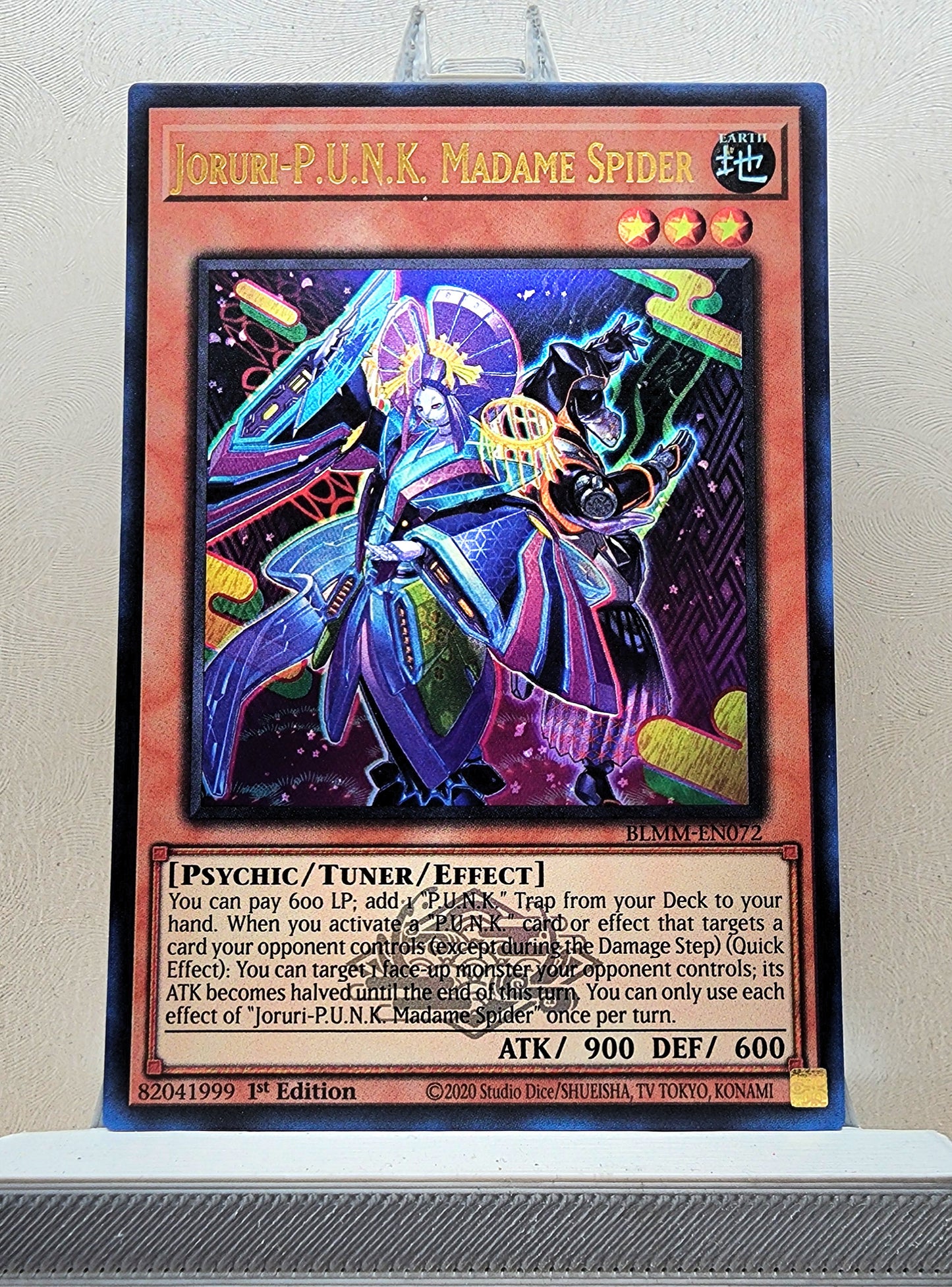 Yugioh! 1x Joruri-P.U.N.K. Madame Spider (BLMM - Emblazoned Ultra Rare) 1st Edition