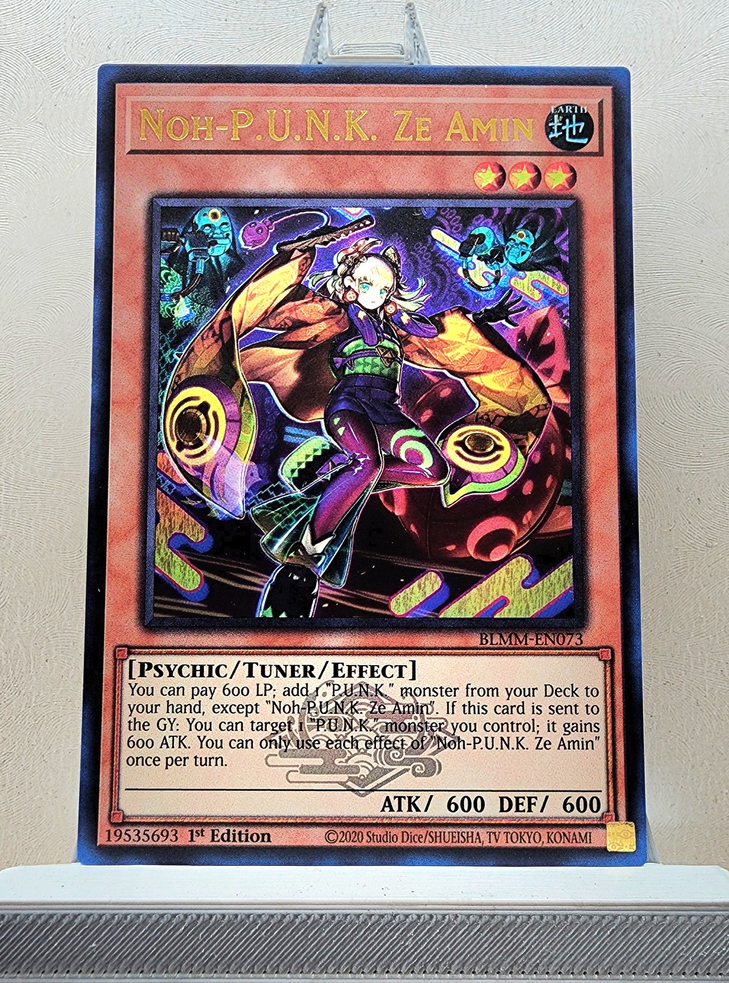 Yugioh! 1x Noh-P.U.N.K. Ze Amin (BLMM - Emblazoned Ultra Rare) 1st Edition