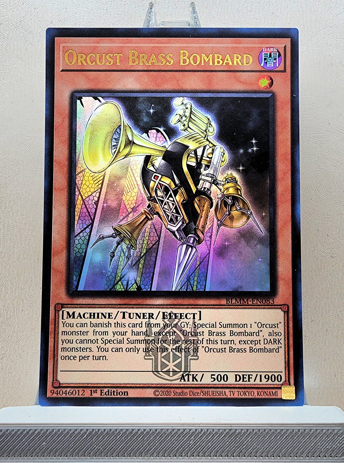 Yugioh! 1x Orcust Brass Bombard (BLMM - Emblazoned Ultra Rare) 1st Edition