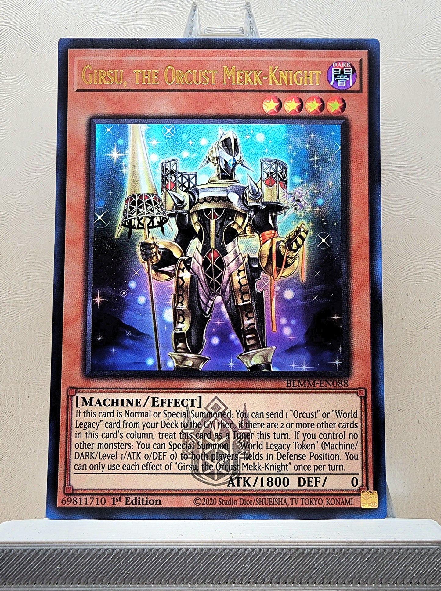 Yugioh! 1x Girsu, the Orcust Mekk-Knight (BLMM - Emblazoned Ultra Rare) 1st Edition