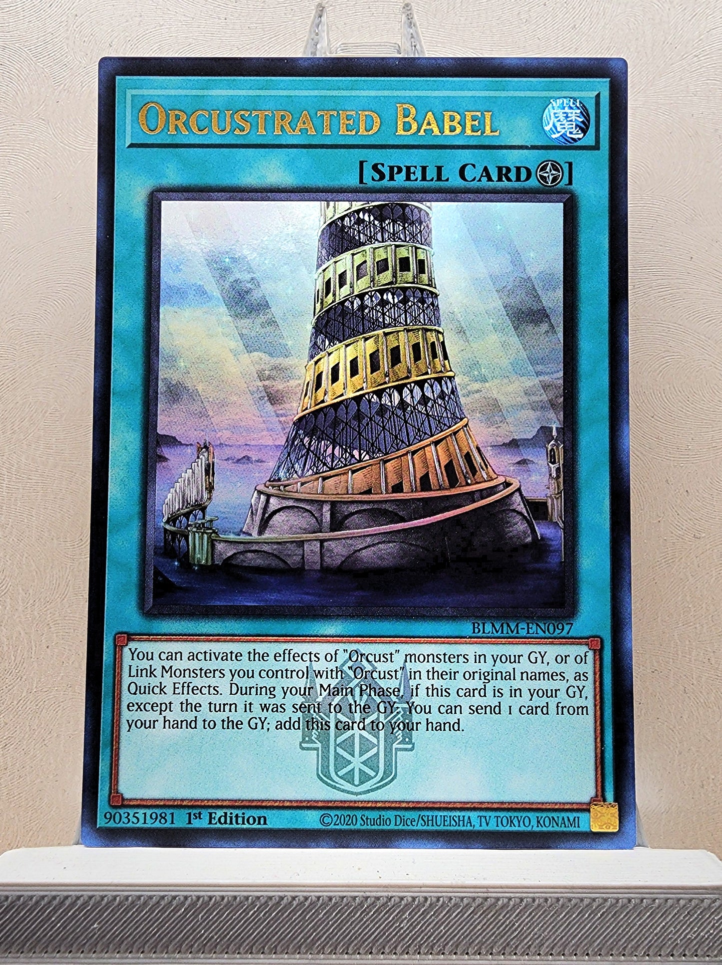 Yugioh! 1x Orcustrated Babel (BLMM - Emblazoned Ultra Rare) 1st Edition