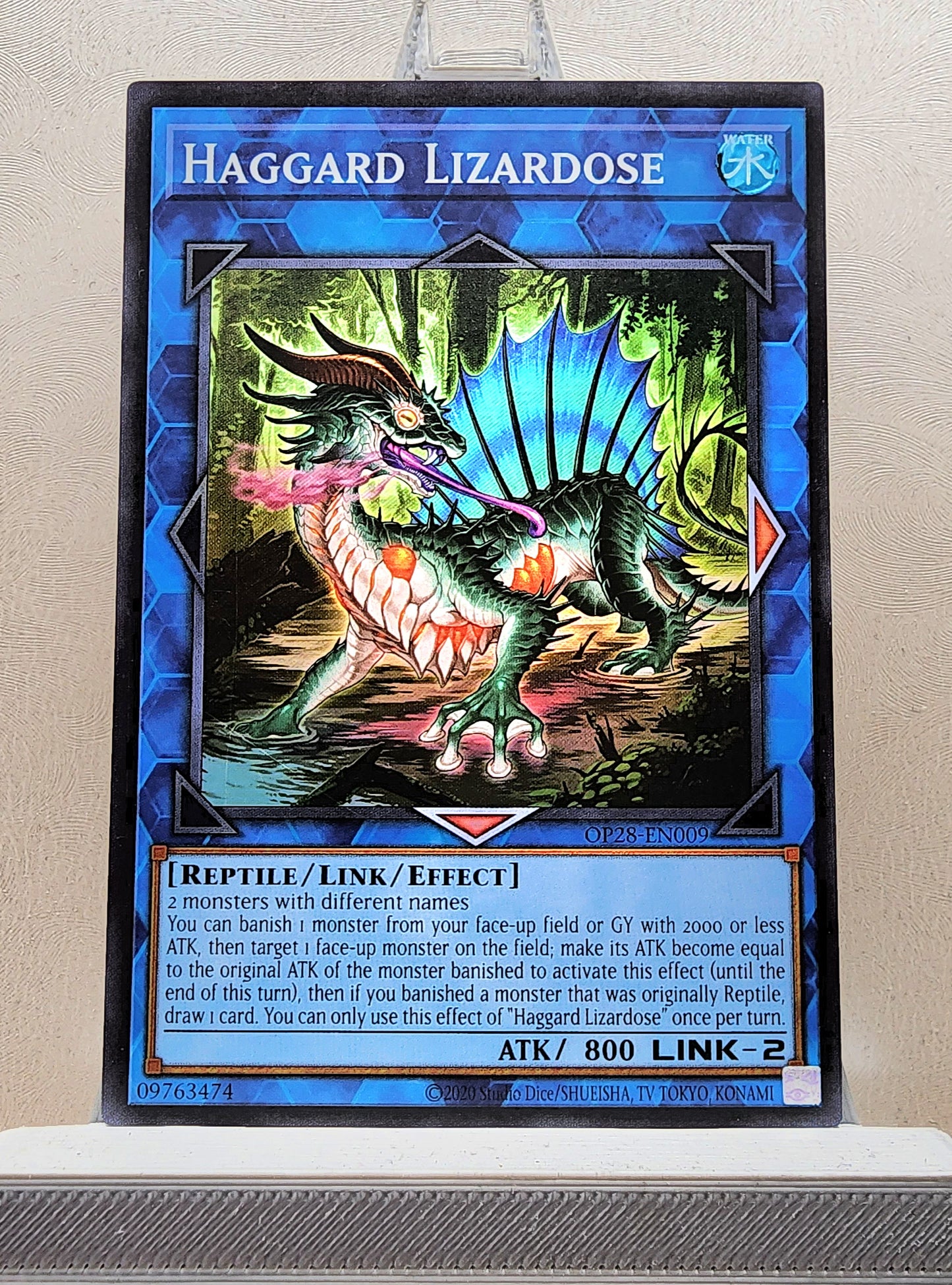 Yugioh! 1x Haggard Lizardose (OP28 - Super Rare) Unli Edition