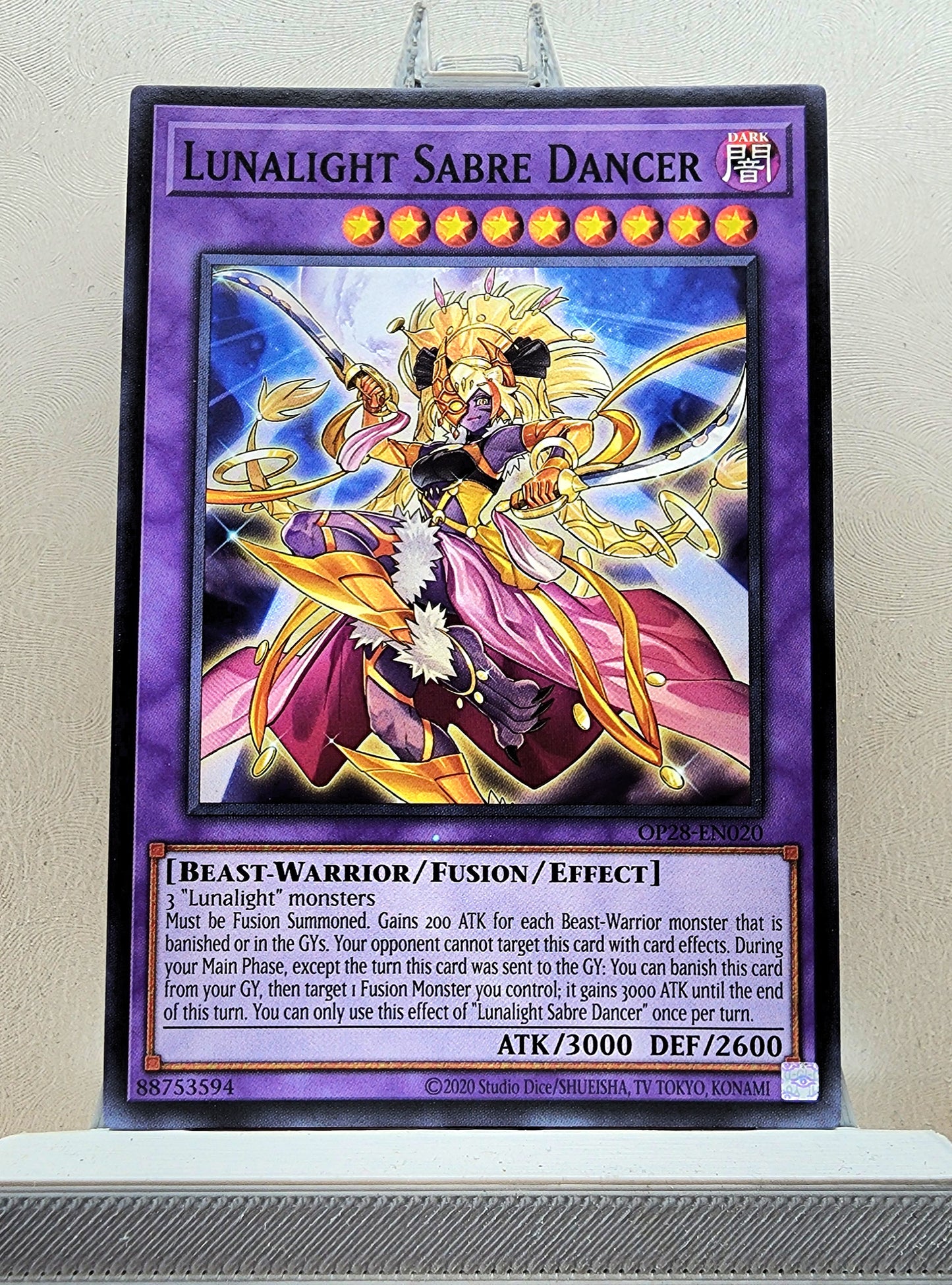Yugioh! 1x Lunalight Sabre Dancer (LED4 - Super Rare) 1st Edition