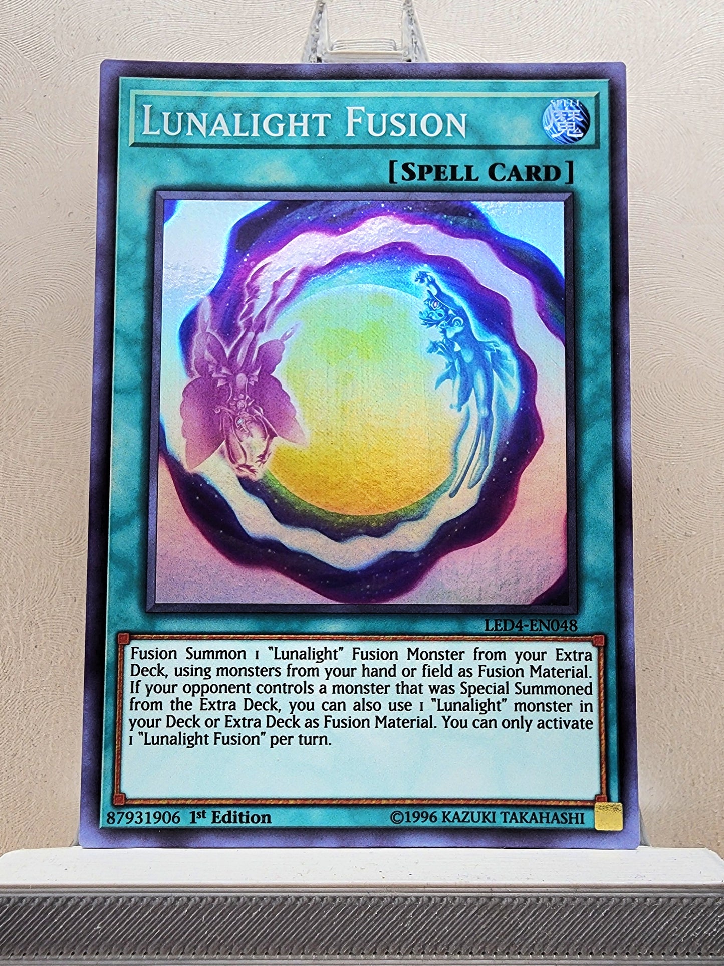 Yugioh! 1x Lunalight Fusion (LED4 - Super Rare) 1st Edition
