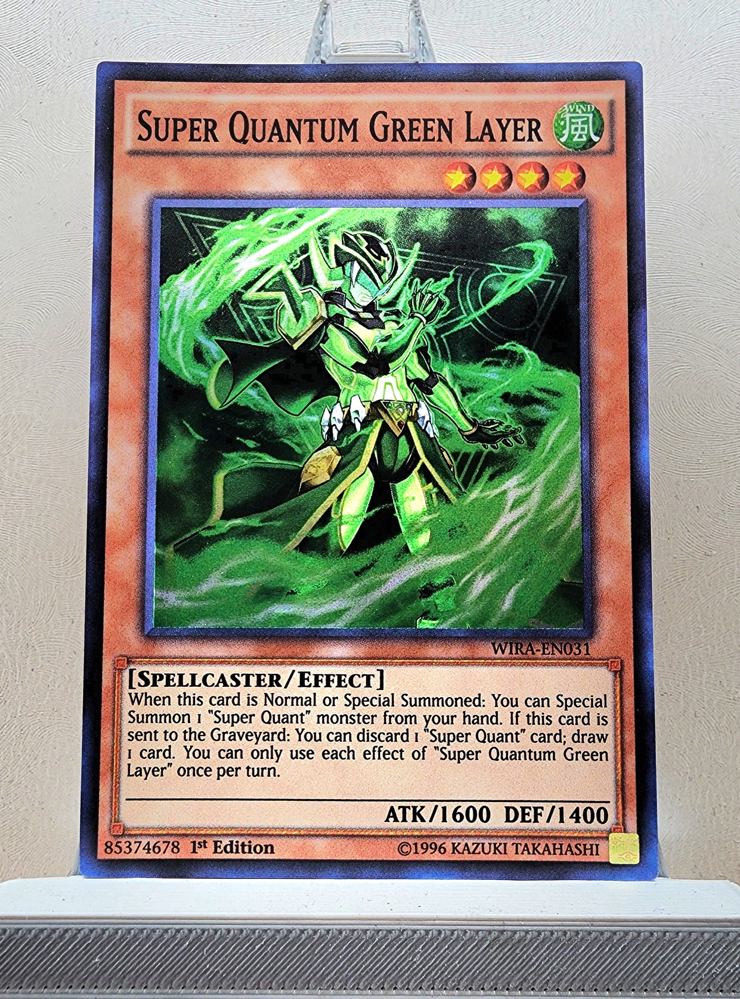 Yugioh! 1x Super Quantum Green Layer (WIRA - Super Rare) 1st Edition