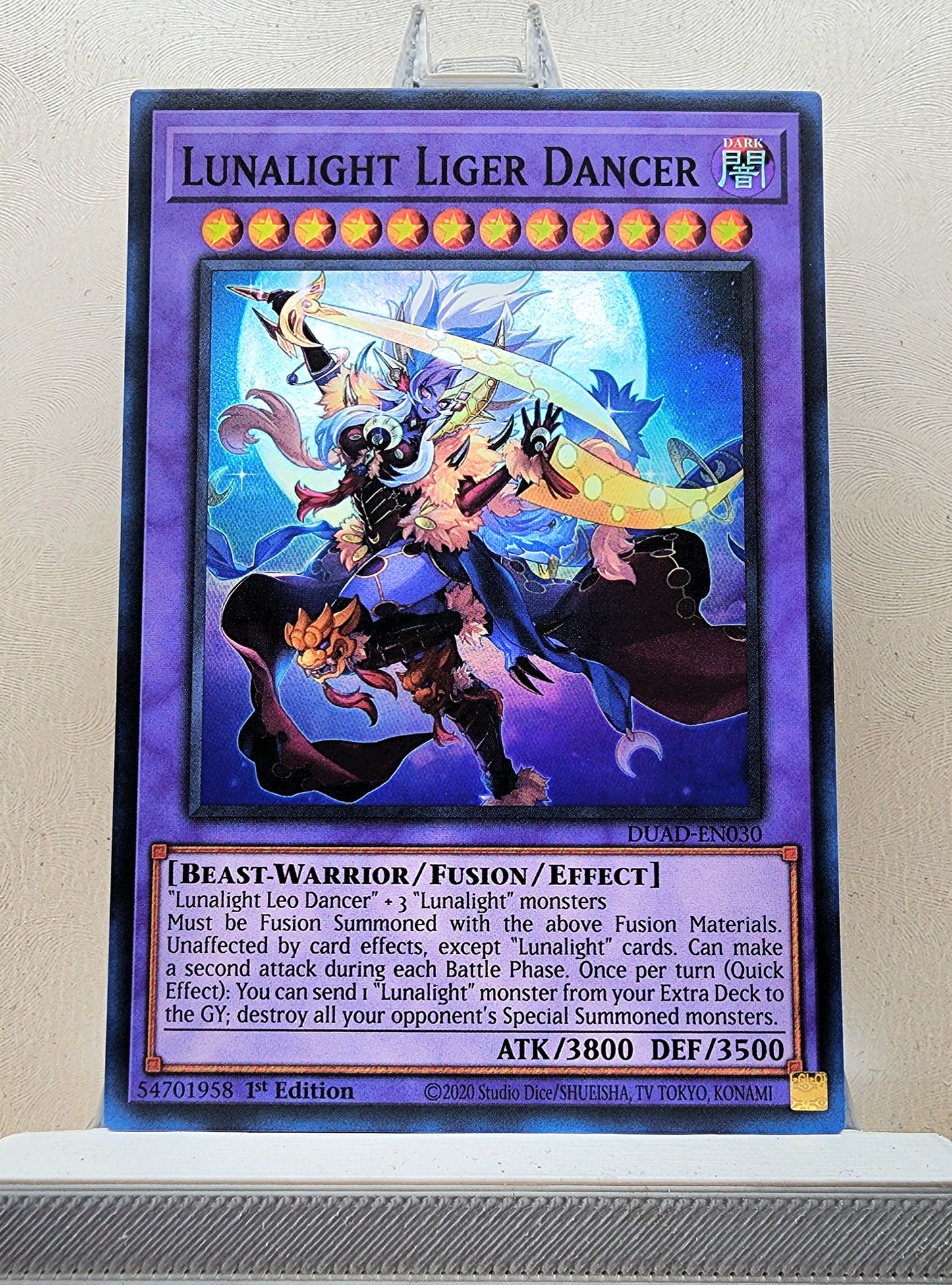 Yugioh! 1x Lunalight Liger Dancer (DUAD - Super Rare) 1st Edition